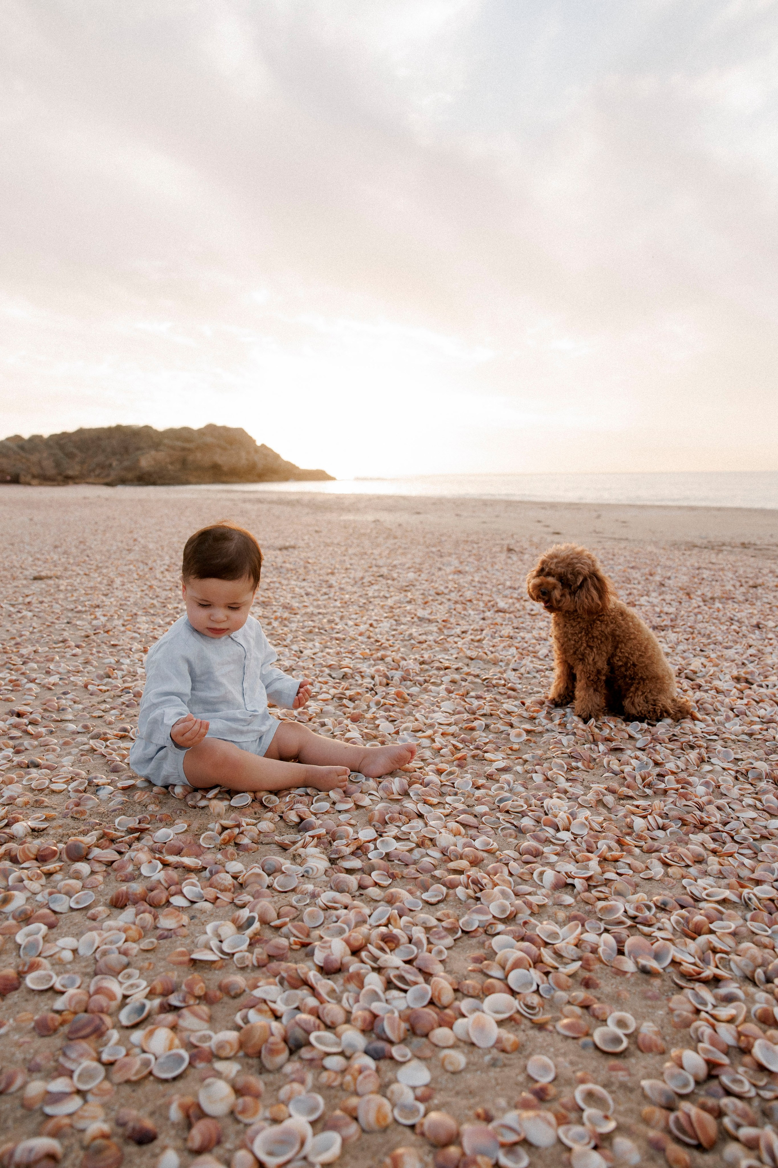 First year family photos near the sea. Главная