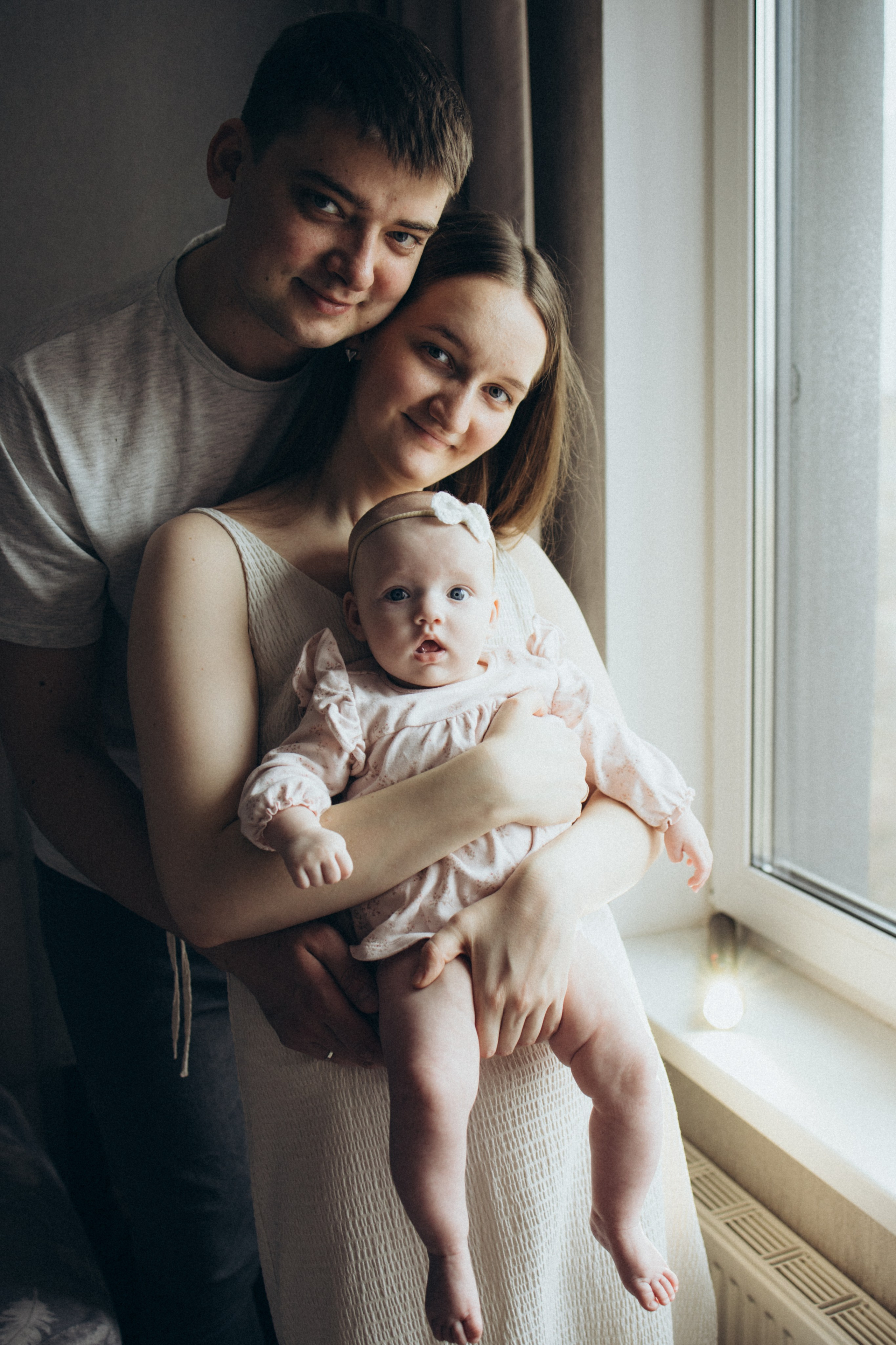 Домашняя съемка с ребенком до 1 года. Семейный фотограф в Минске — Алина Тиханович