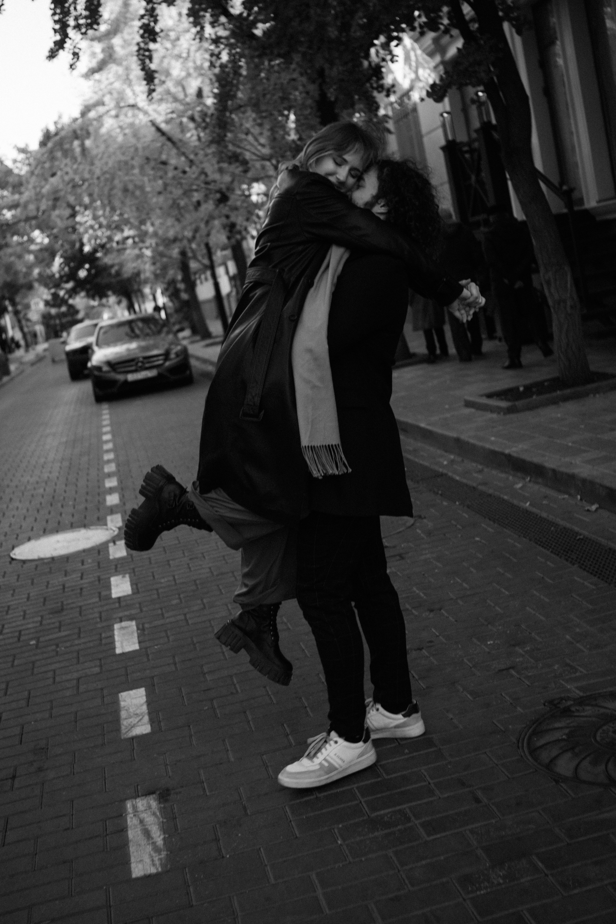 Фотосъёмка влюбленных в осеннем городе