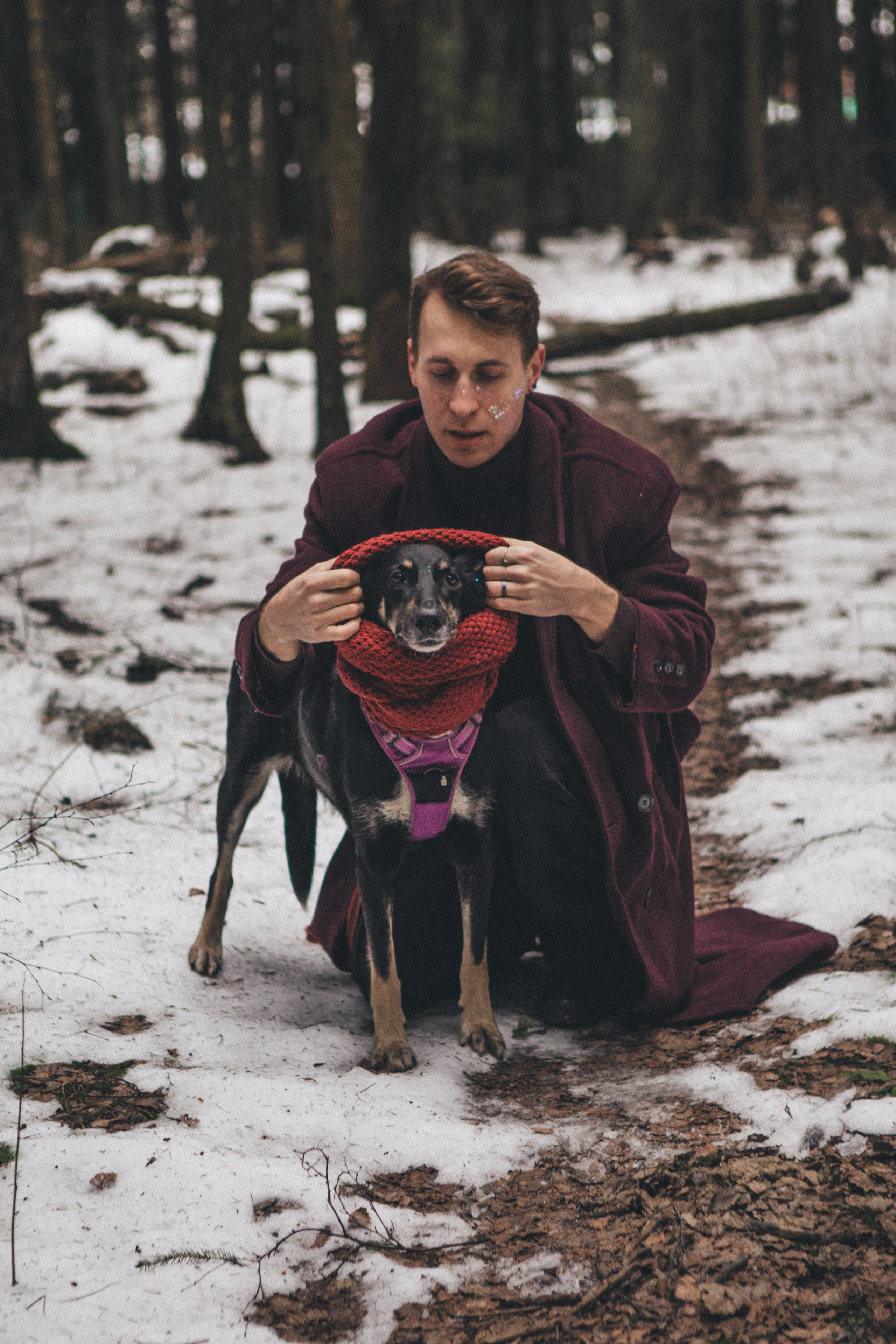 A cinematic tale of true love and unbreakable friendship between a man and a dog. Portrait, family and pet photographer in Cyprus, Ksenia Bourdelle