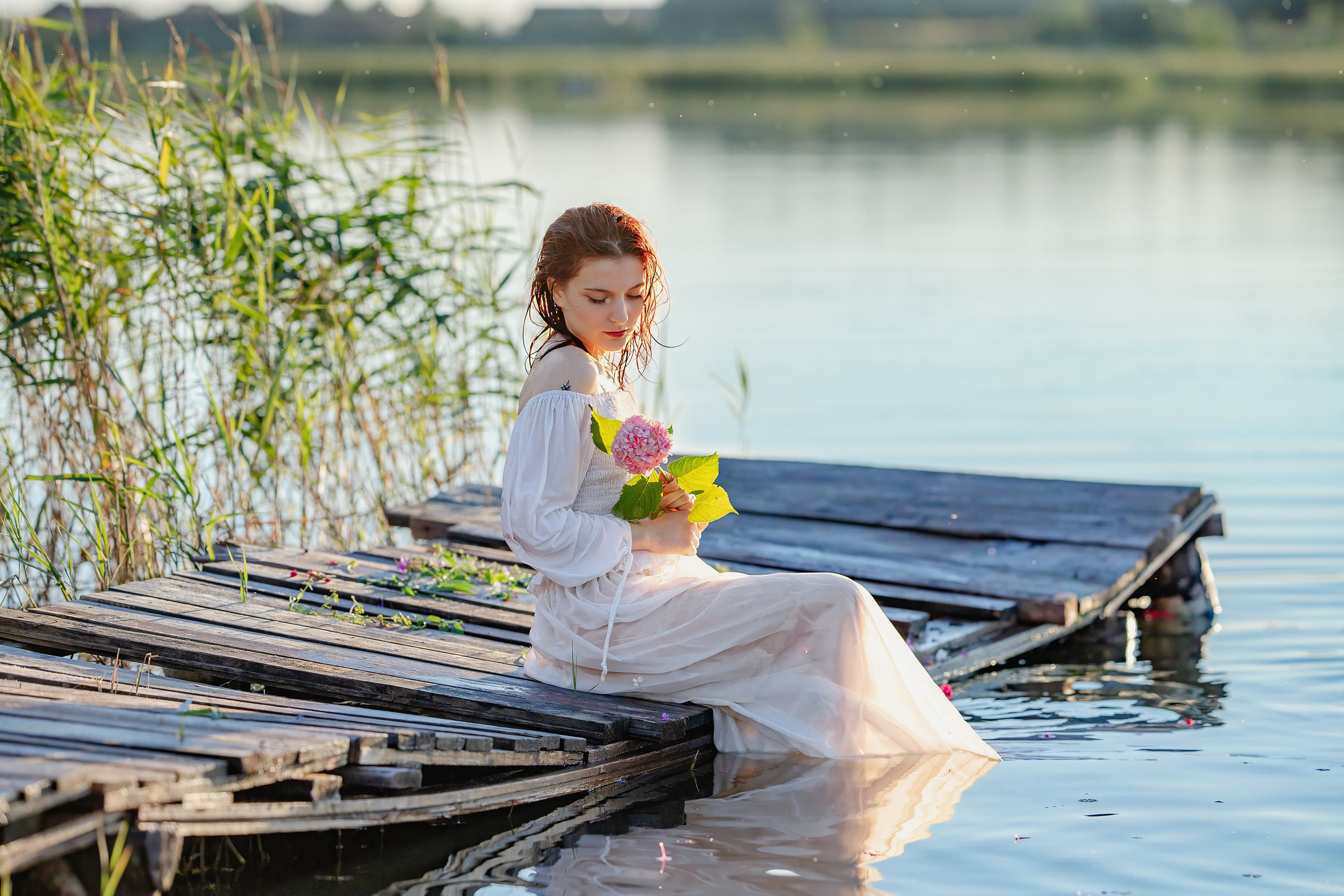 Творческая съемка на озере. Фотограф Минск Елена Украинец