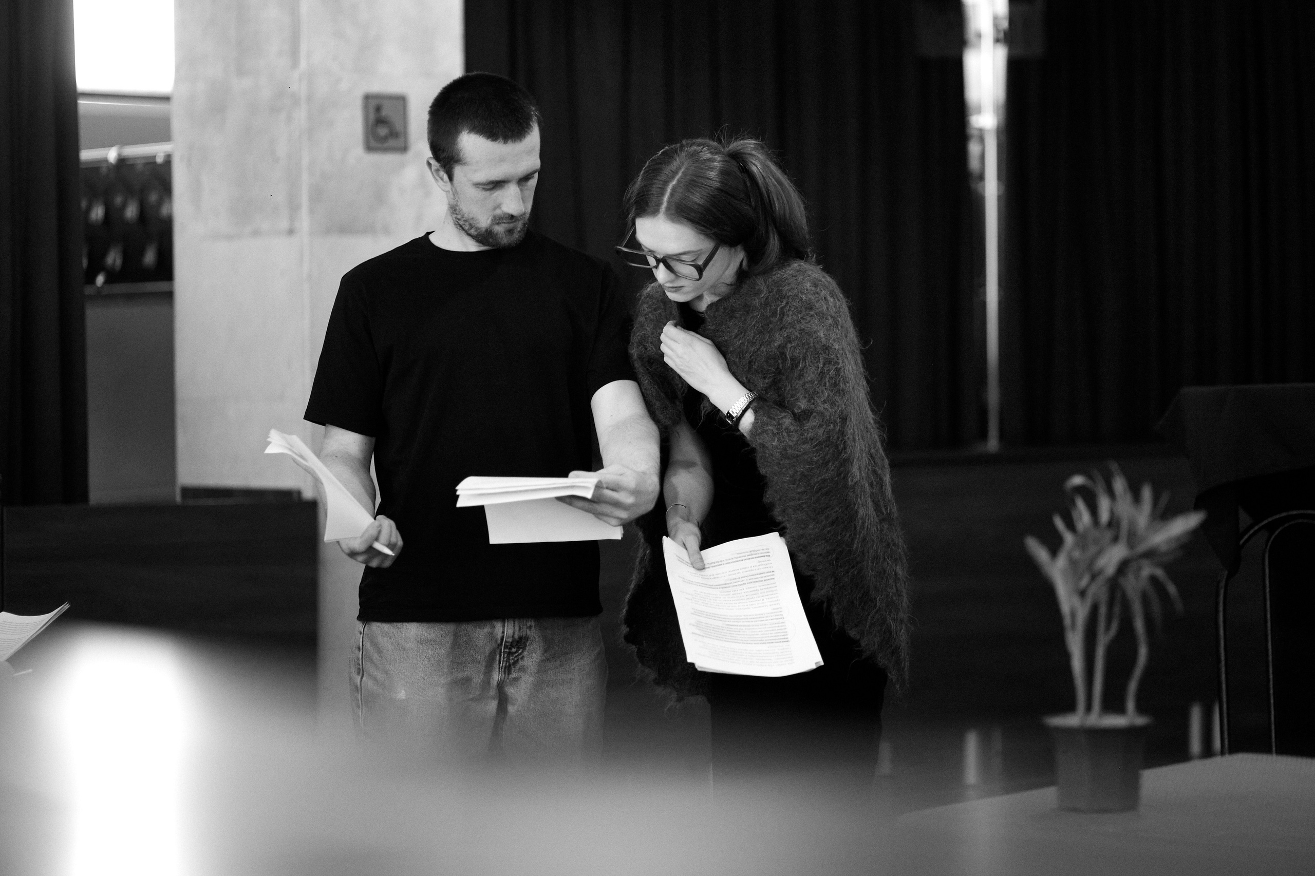 Шинель | репетиция. Фотограф Юлия Маринина