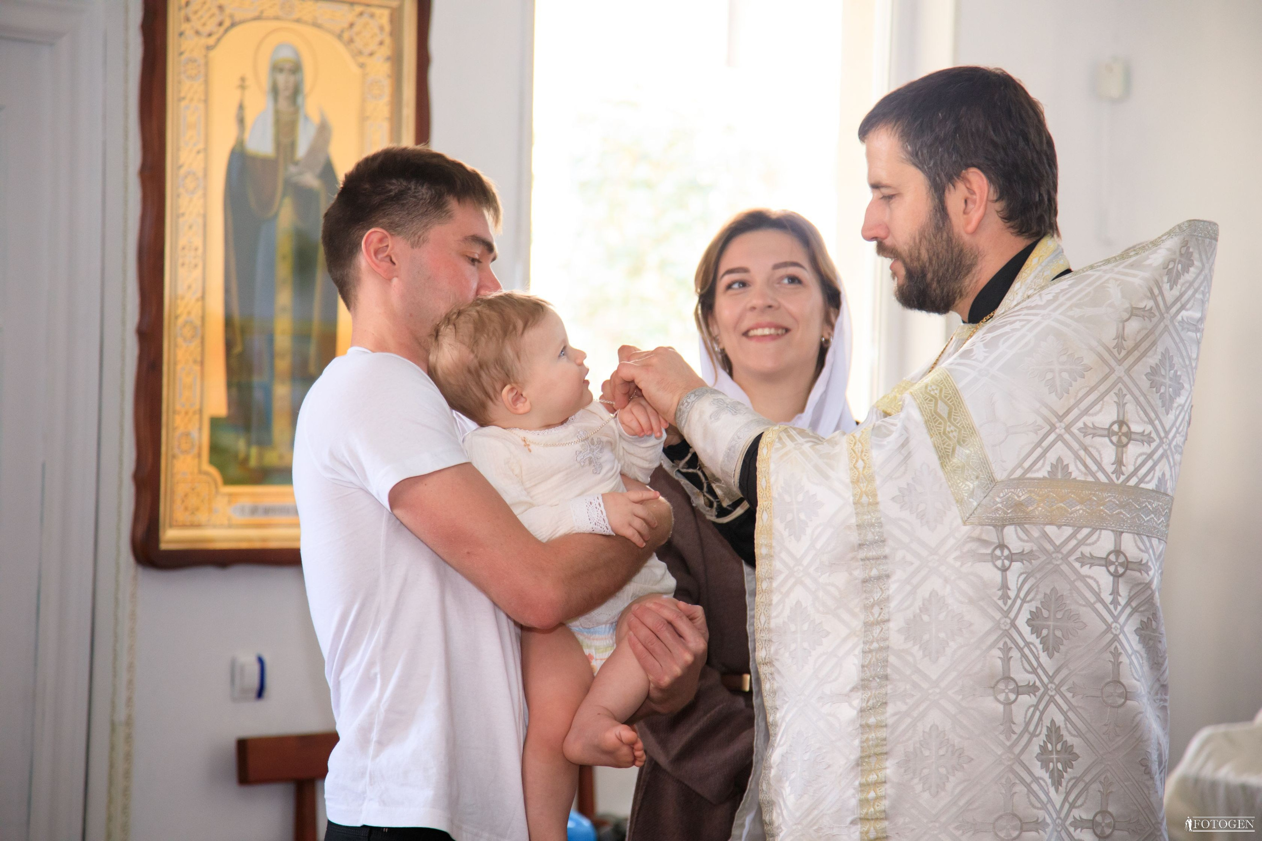 Крещение в кадре: Портфолио выездных фотосессий. Интерьерная фотостудия FOTOGEN г. Краснодар