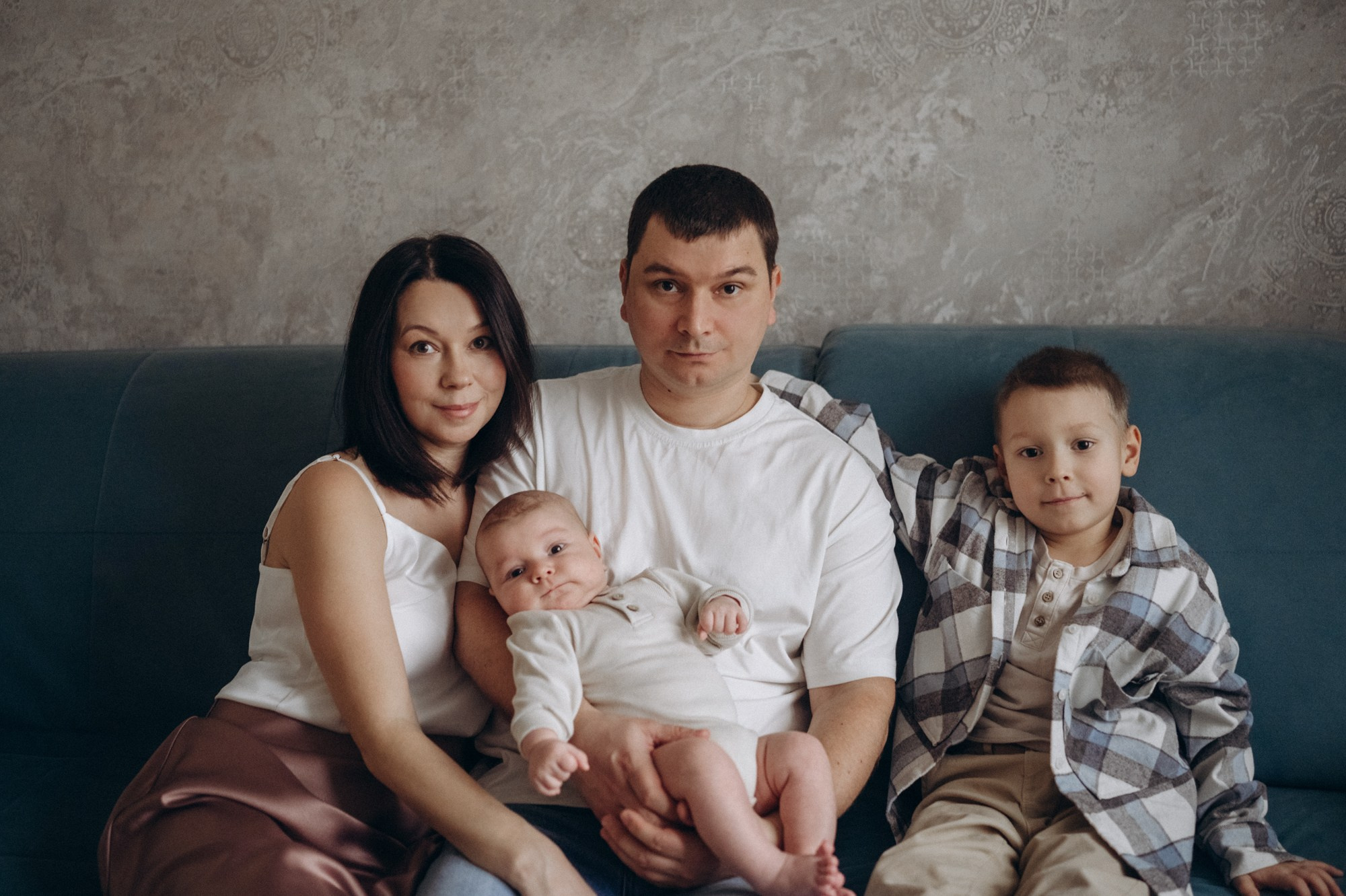 Сергей, Ольга, Саша и Кирилл. Фотограф Горбенко Анна