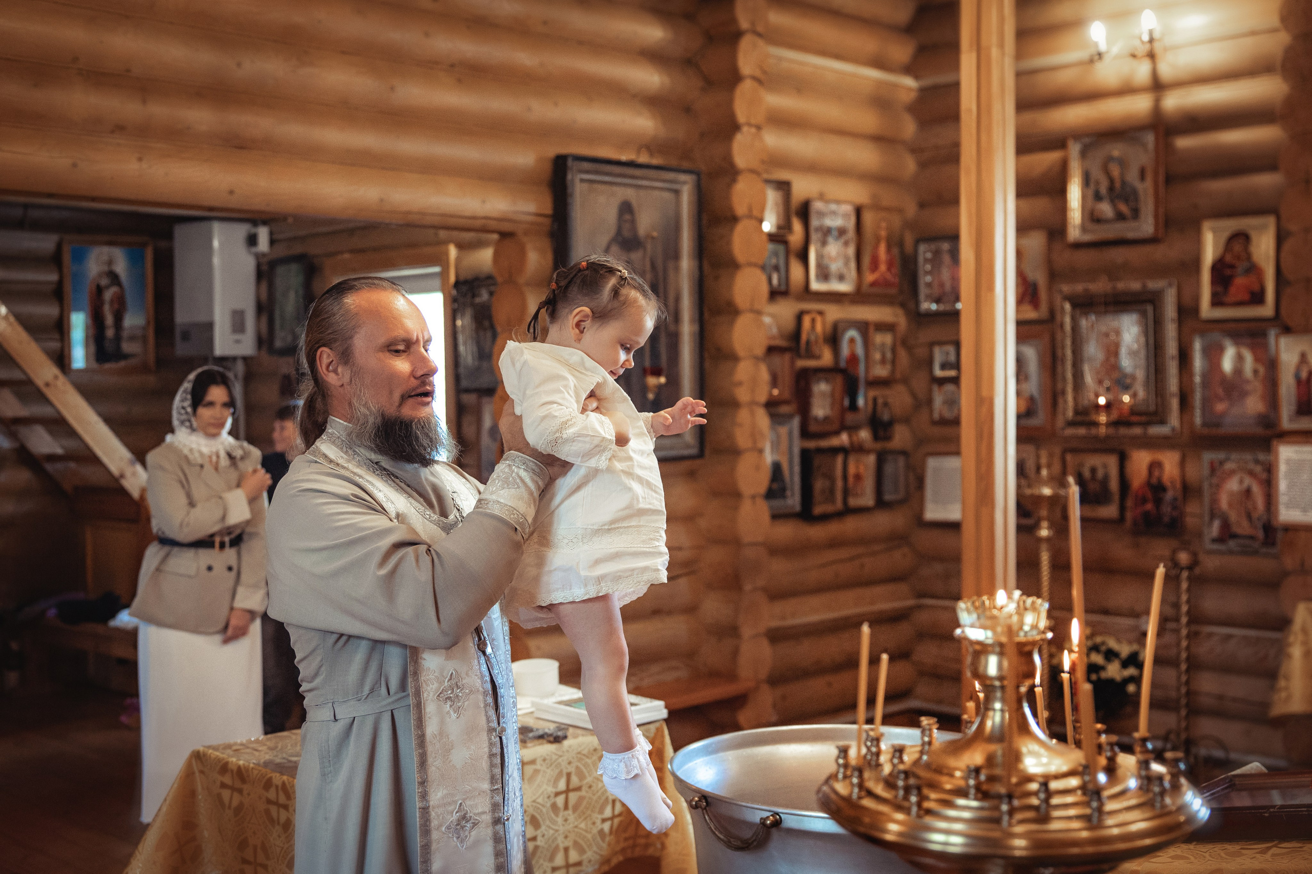 Таинство Крещения Мии. Храм Патриарха Тихона, х.Коржевский. Фотограф на Крещение и Венчание Краснодарский край — Гранкина Юлия