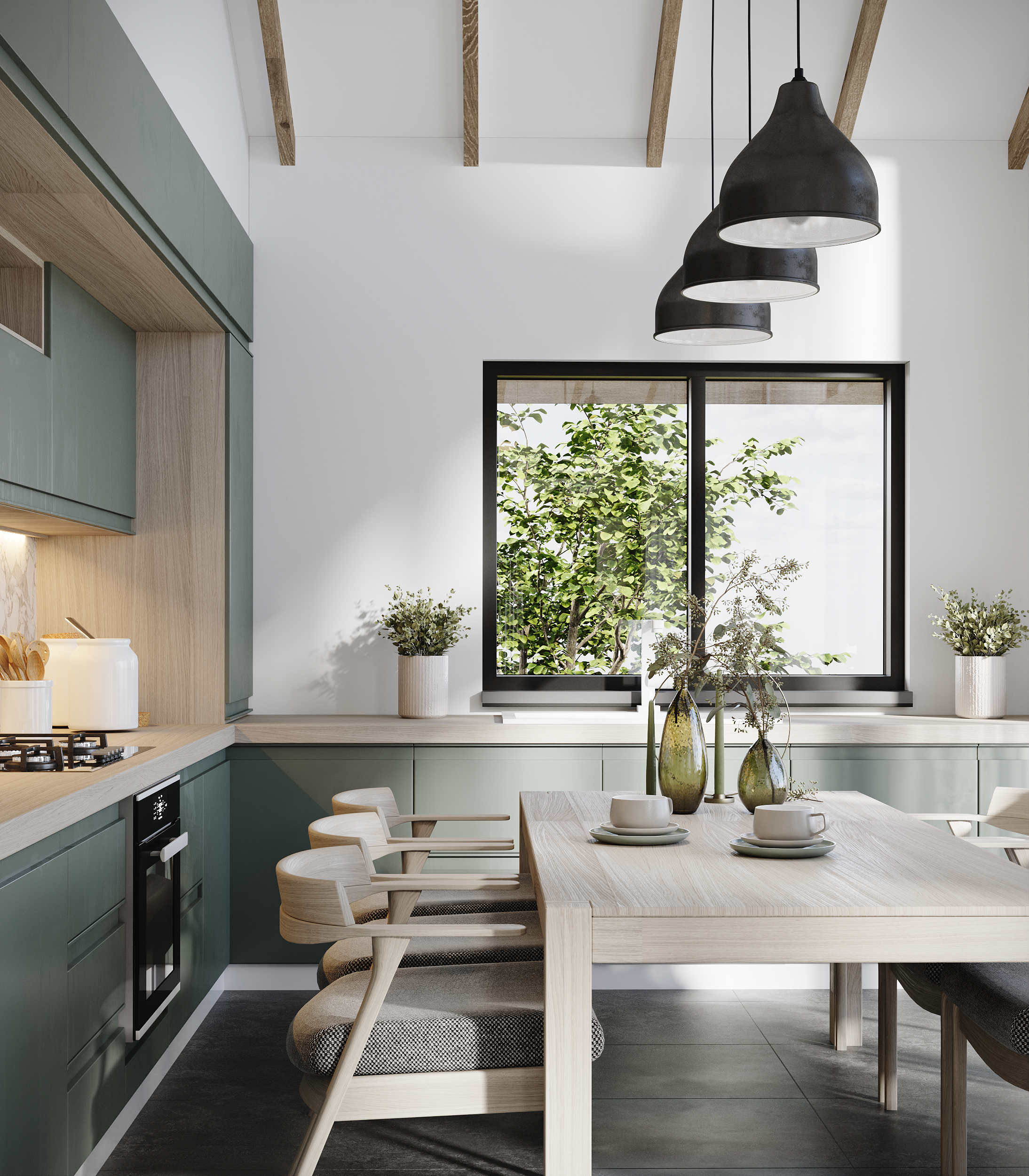 Интерьер загородного дома. Студия 3d визуализации Arcviz