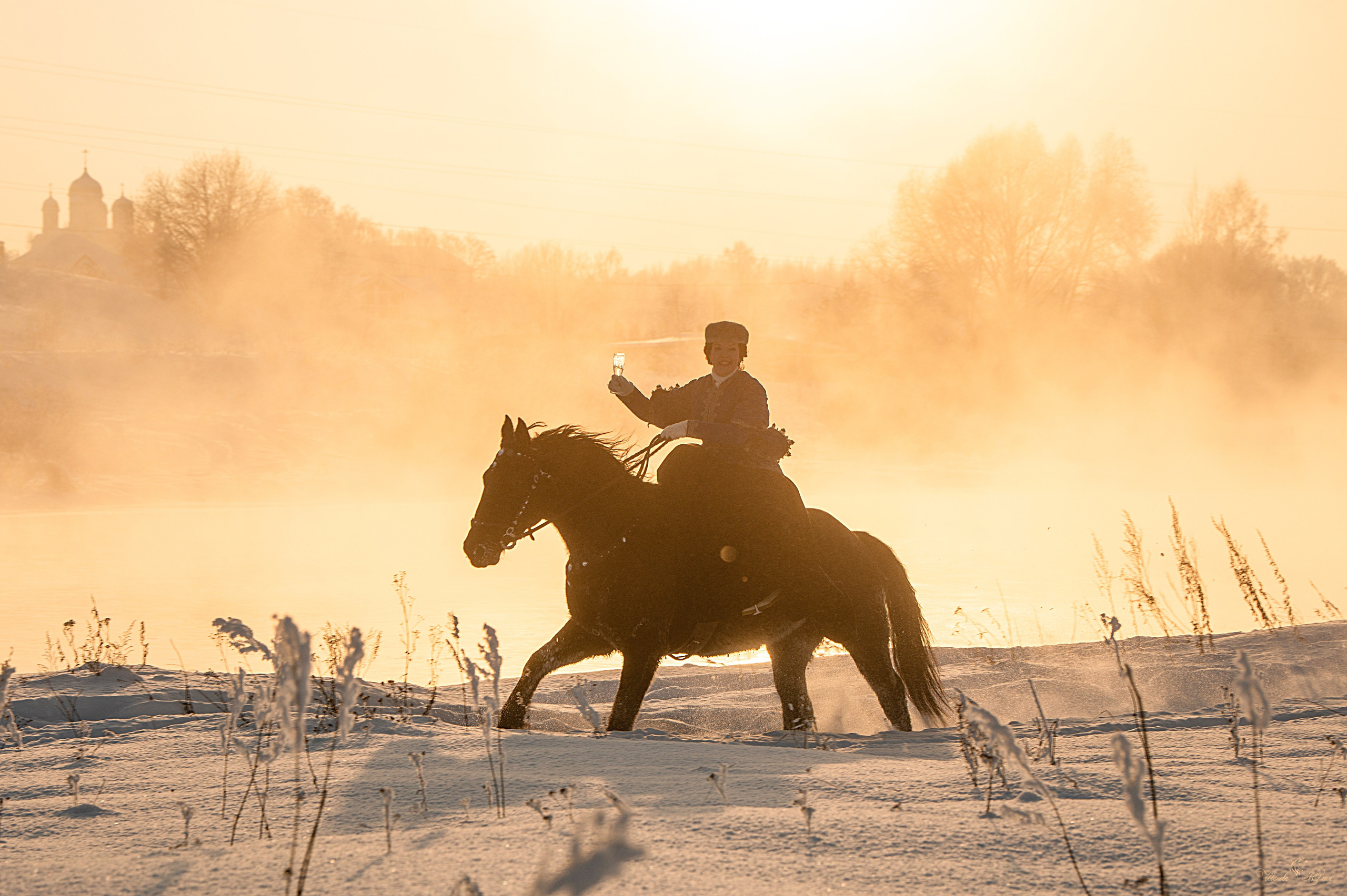 Псовая охота Аванпост. Конный фотограф в Саратове Юлия Иванова