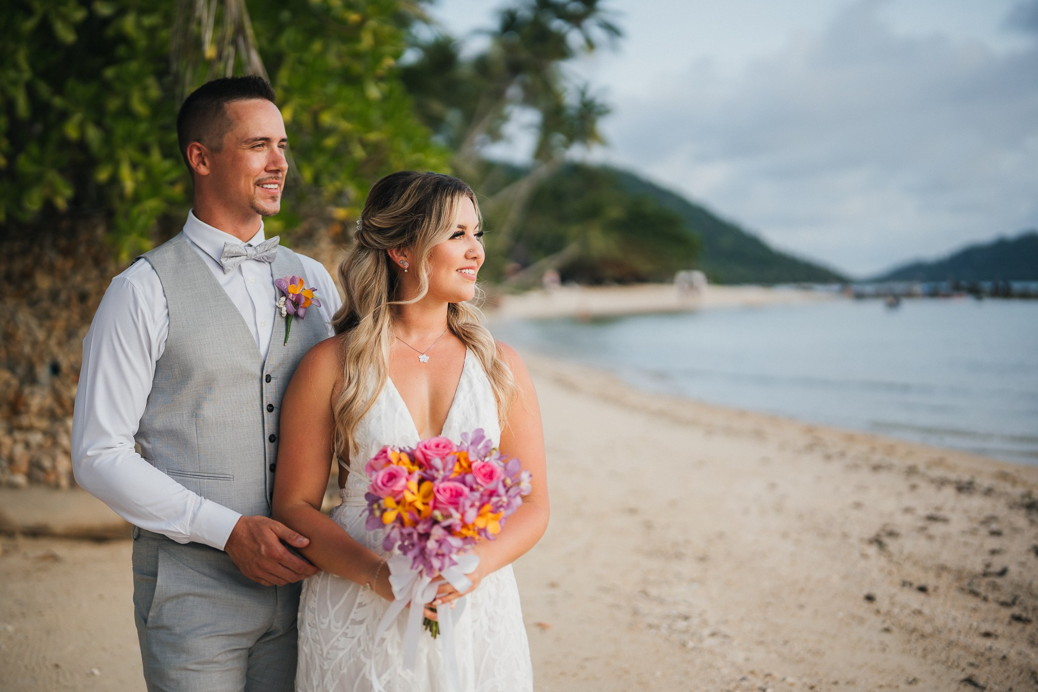 Andrew and Ashley 15.04.2025. Mariage à Koh Samui, en Thaïlande. Whatsapp: +66 94 3 650 301