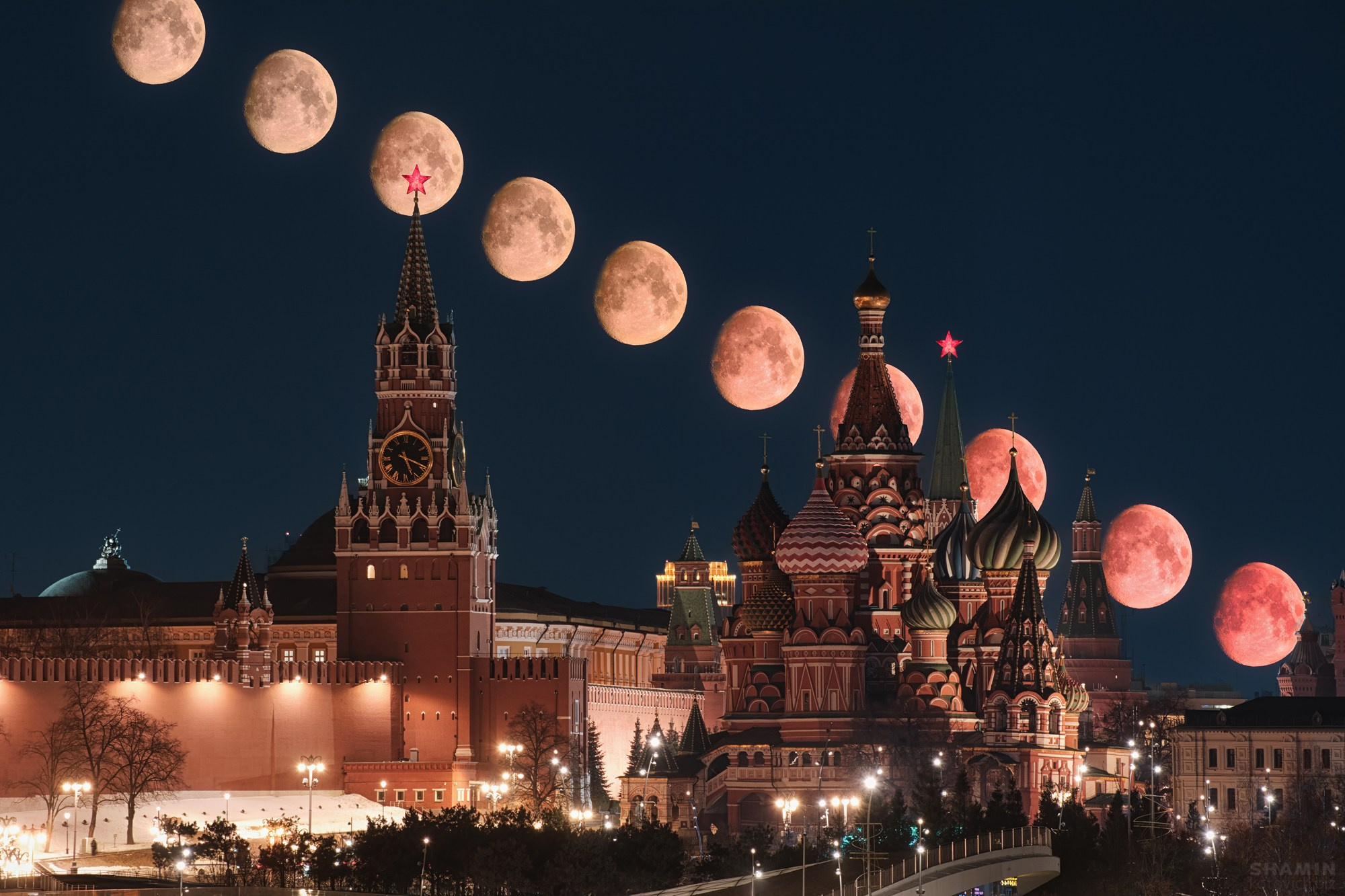 Ночной пейзаж. Фотограф Константин Шамин