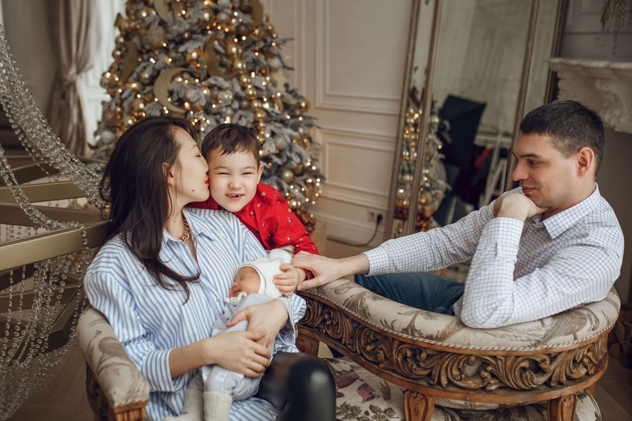Ника, Родион и Рома. Фотограф на Крещение, семейный фотограф в Москве