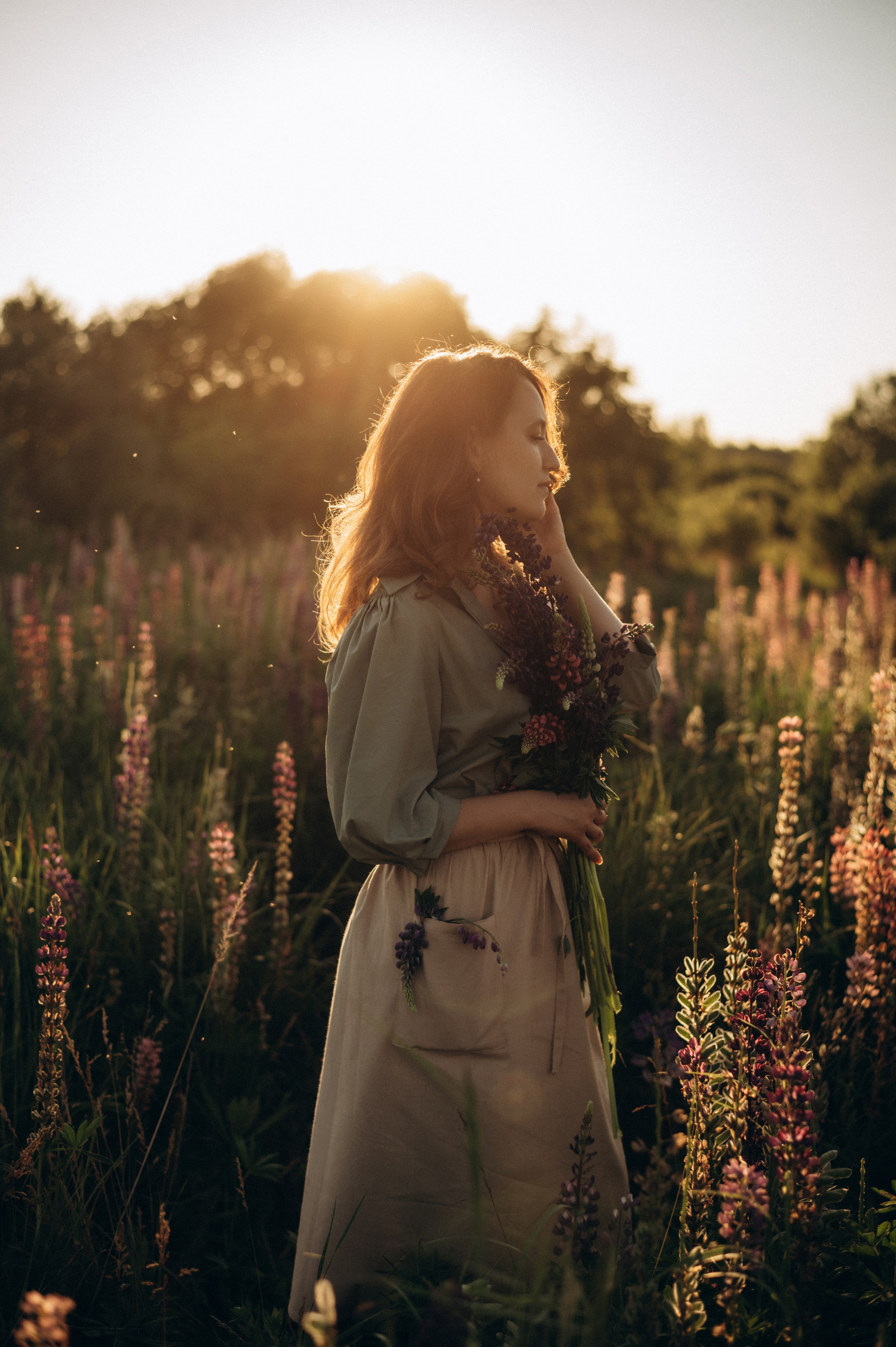 Кристина, Соня и люпиновый вечер. Фотограф Мария Стрелкова