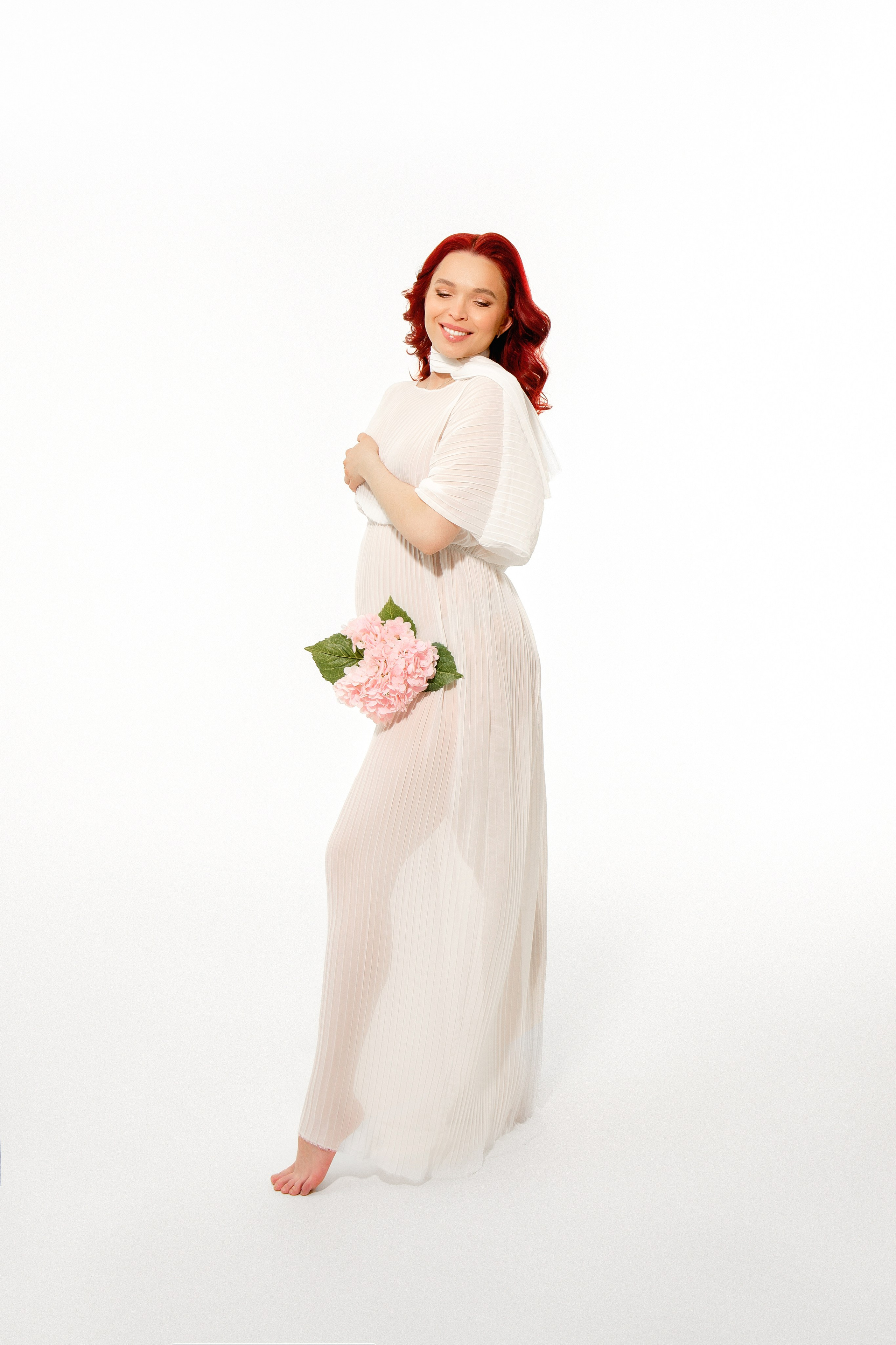 Платье Плиссе, размер 42-48. Фотограф беременности в Екатеринбурге Илона Филатьева