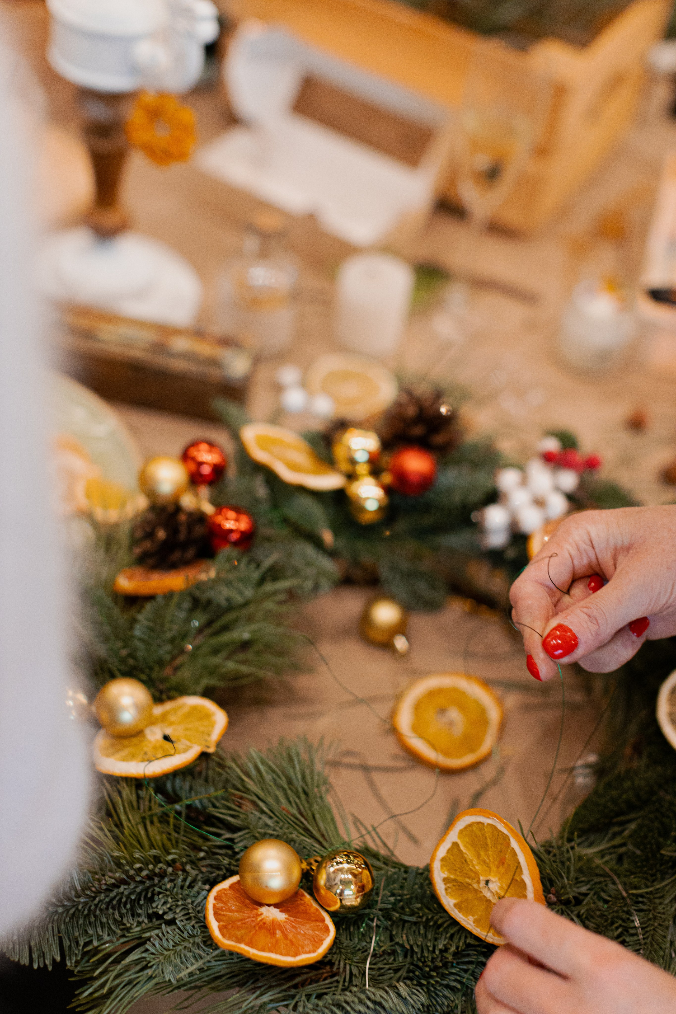 Мк свечи и венок (новогодний корпоратив). Анастасия Ракчеева Художник