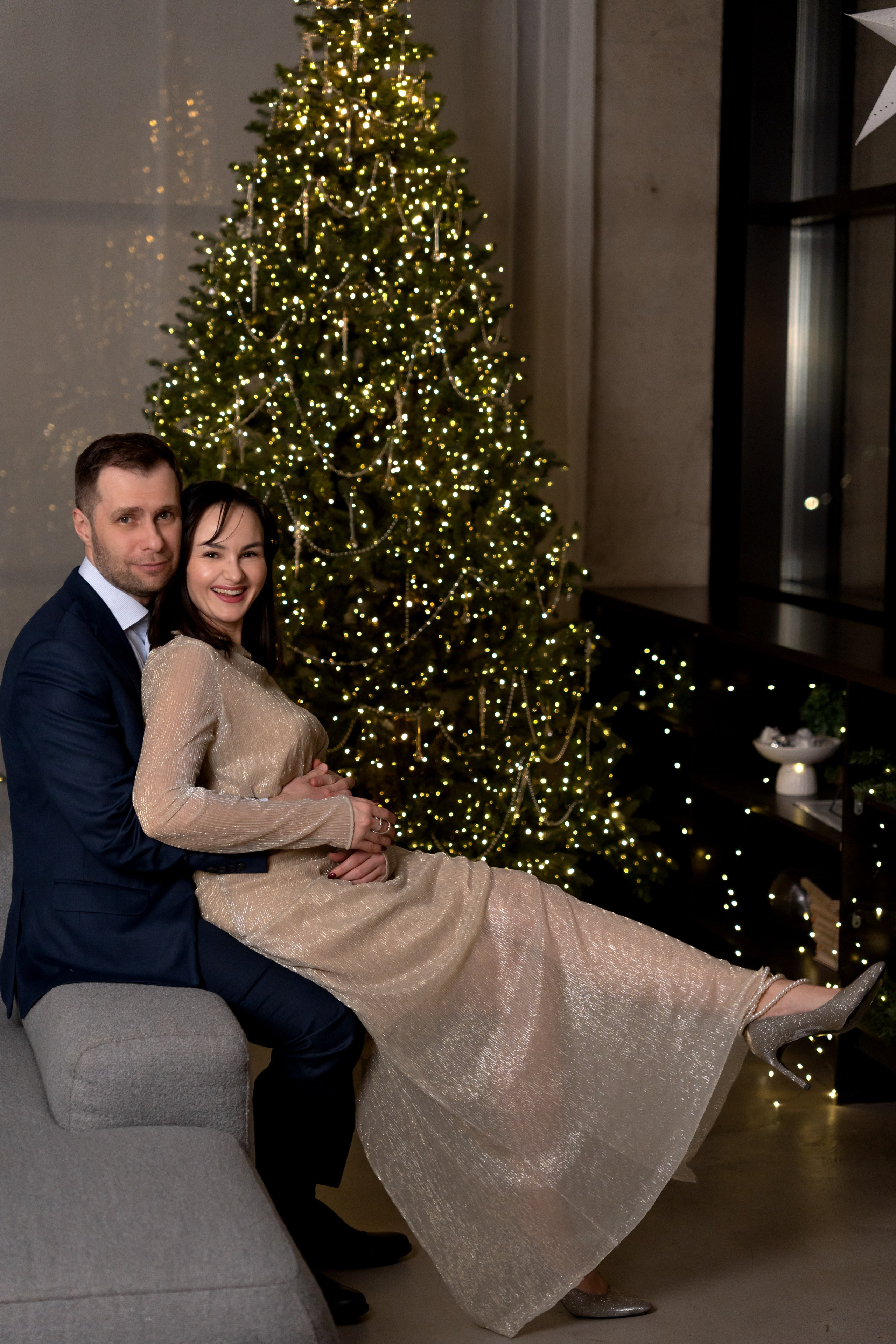 Новогодняя фотосессия для дружной семьи. Фотограф в Красноярске. Юлия Чаушанская