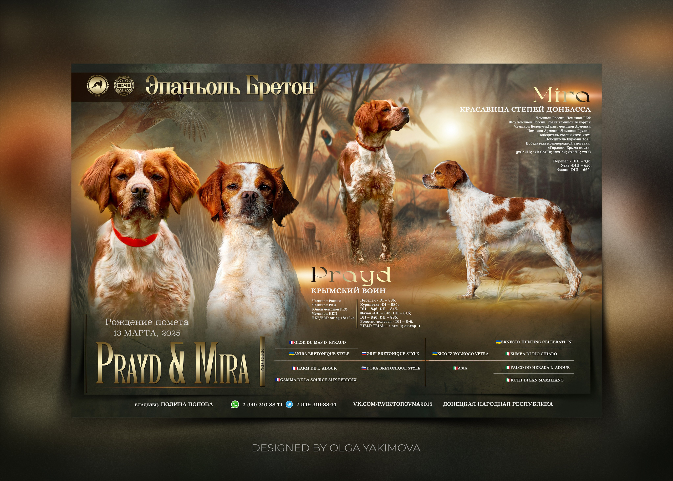 Animal presentation. Фотограф