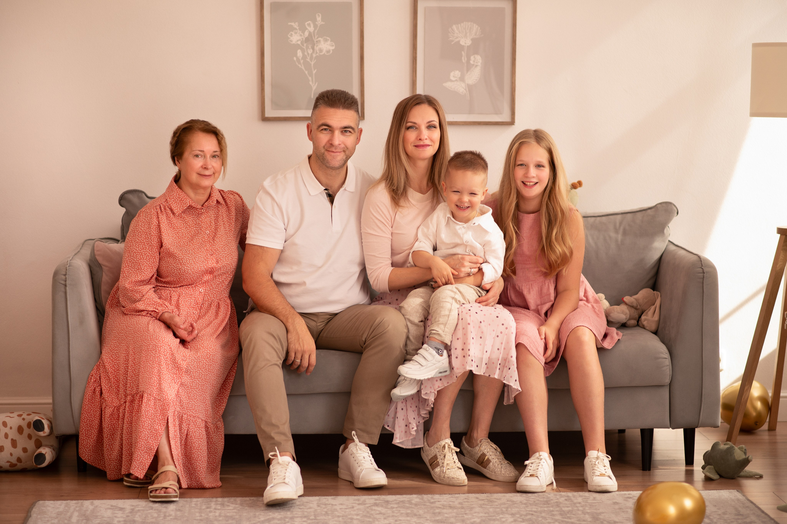 Семейная съёмка в студии. Семейный и детский фотограф в Москве Анна Оськина