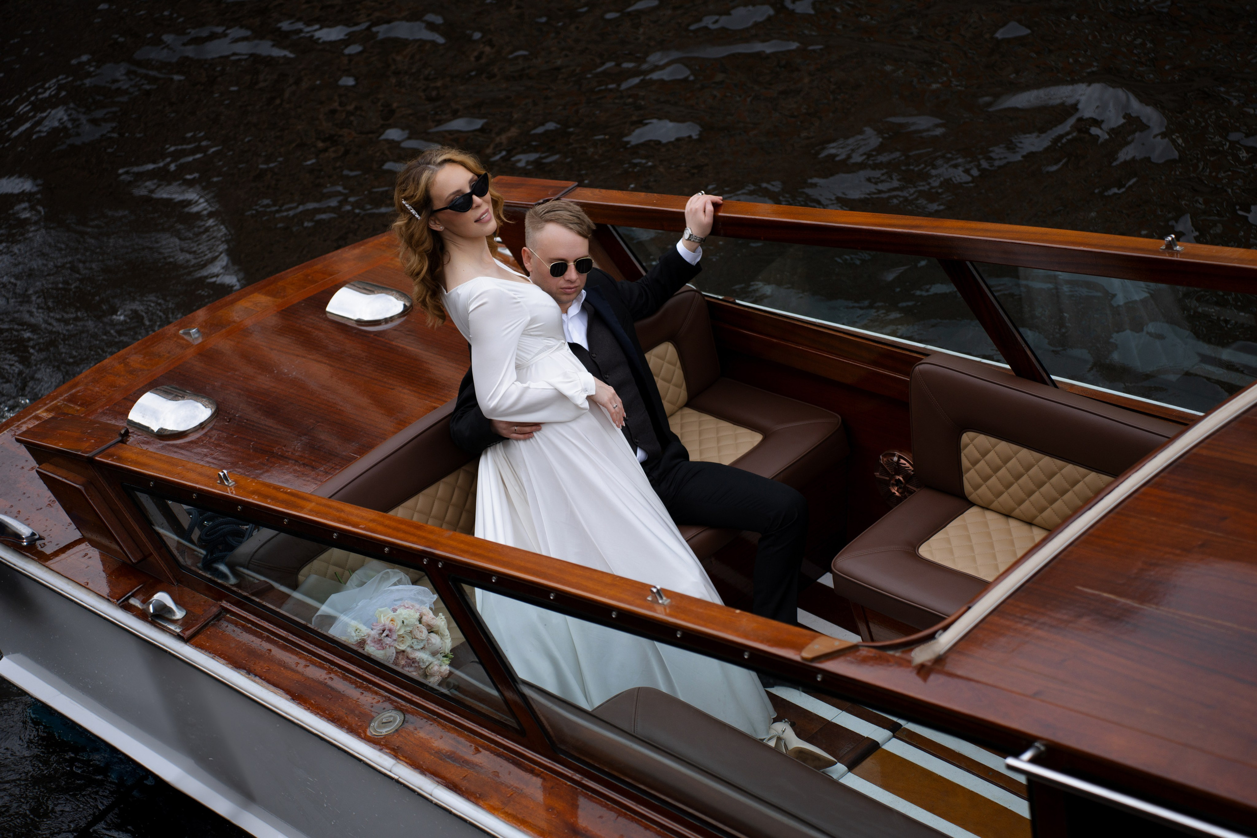 Свадьба на катере. Фотограф Оксана Шавва