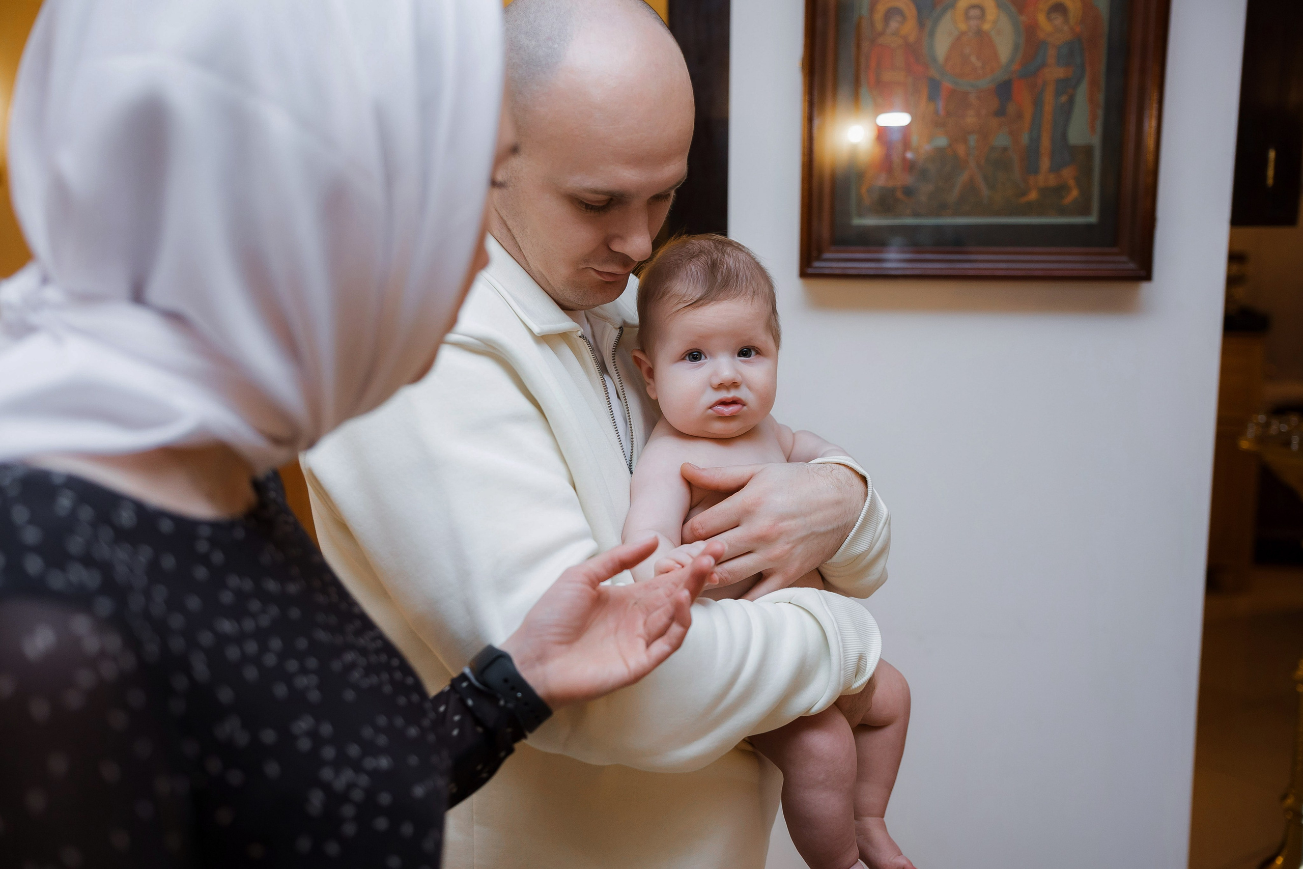 Крещение Андрея. Семейный и детский фотограф в Москве Александра Мак