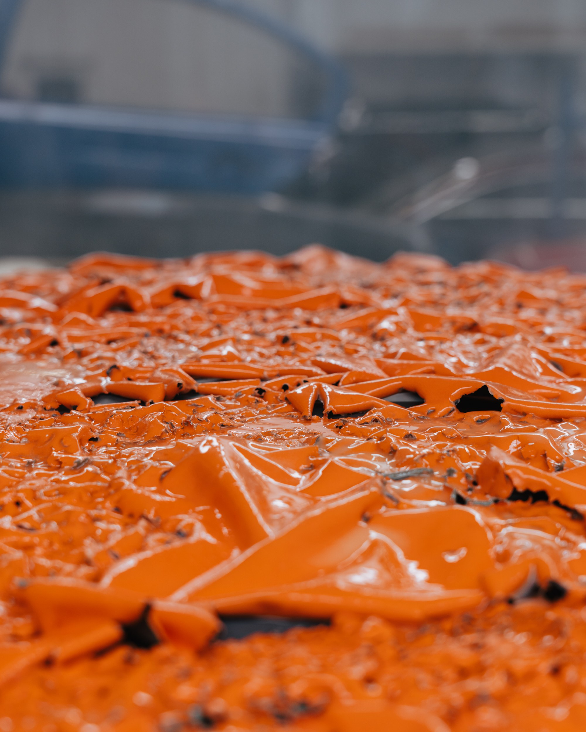 Ford Mustang Roush оранжевый окрас кузова и выкрас полос. DeLorein