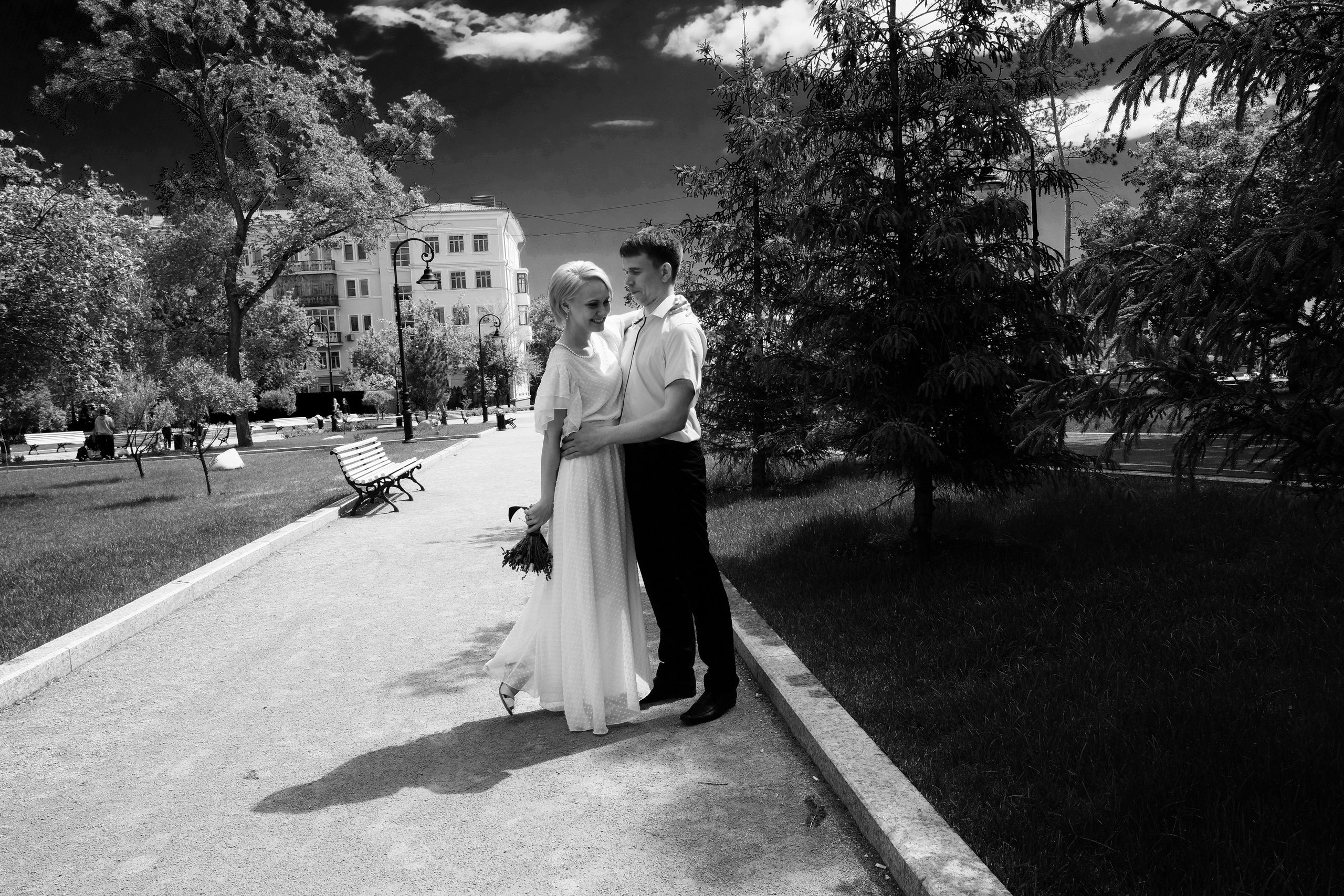 Свадебная Пятница 13)))) Серия чб снимков Любови и Алексея. Свадебный, семейный, детский, контент фотограф в Омске Максим Ильин