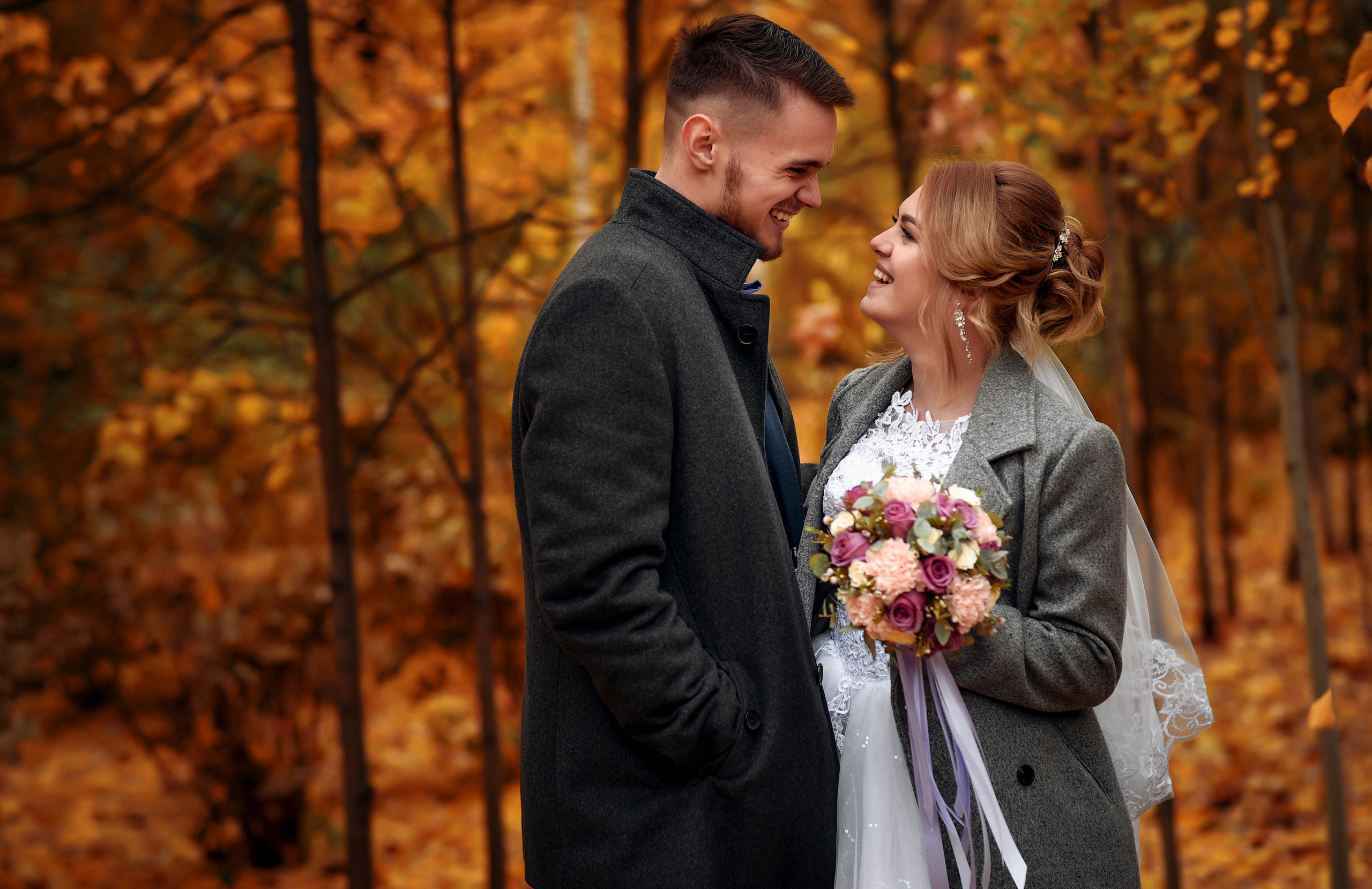 Осенняя свадебная серия Александра и Кристины. Свадебный, семейный, детский, контент фотограф в Омске Максим Ильин