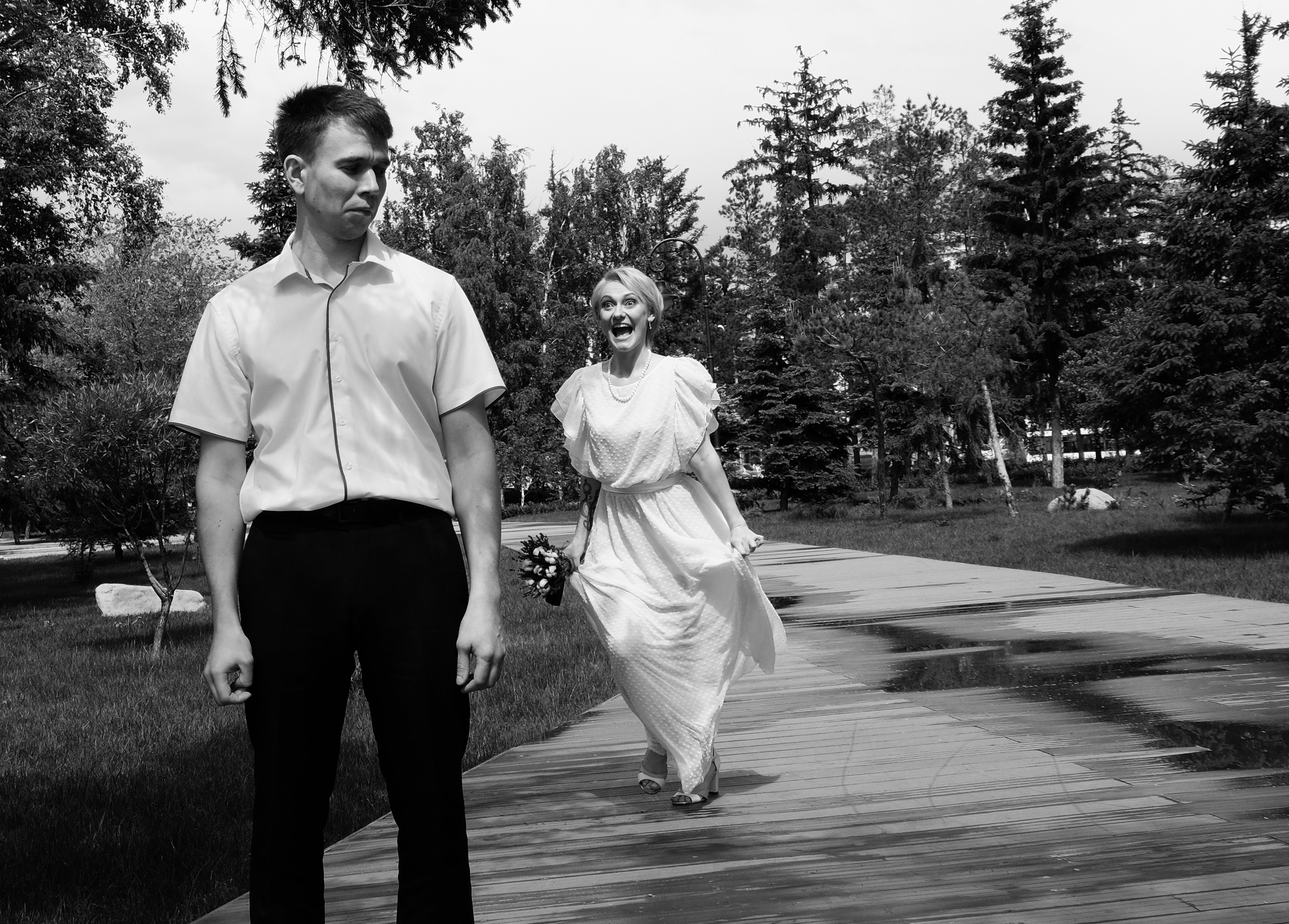 Свадебная Пятница 13)))) Серия чб снимков Любови и Алексея. Свадебный, семейный, детский, контент фотограф в Омске Максим Ильин