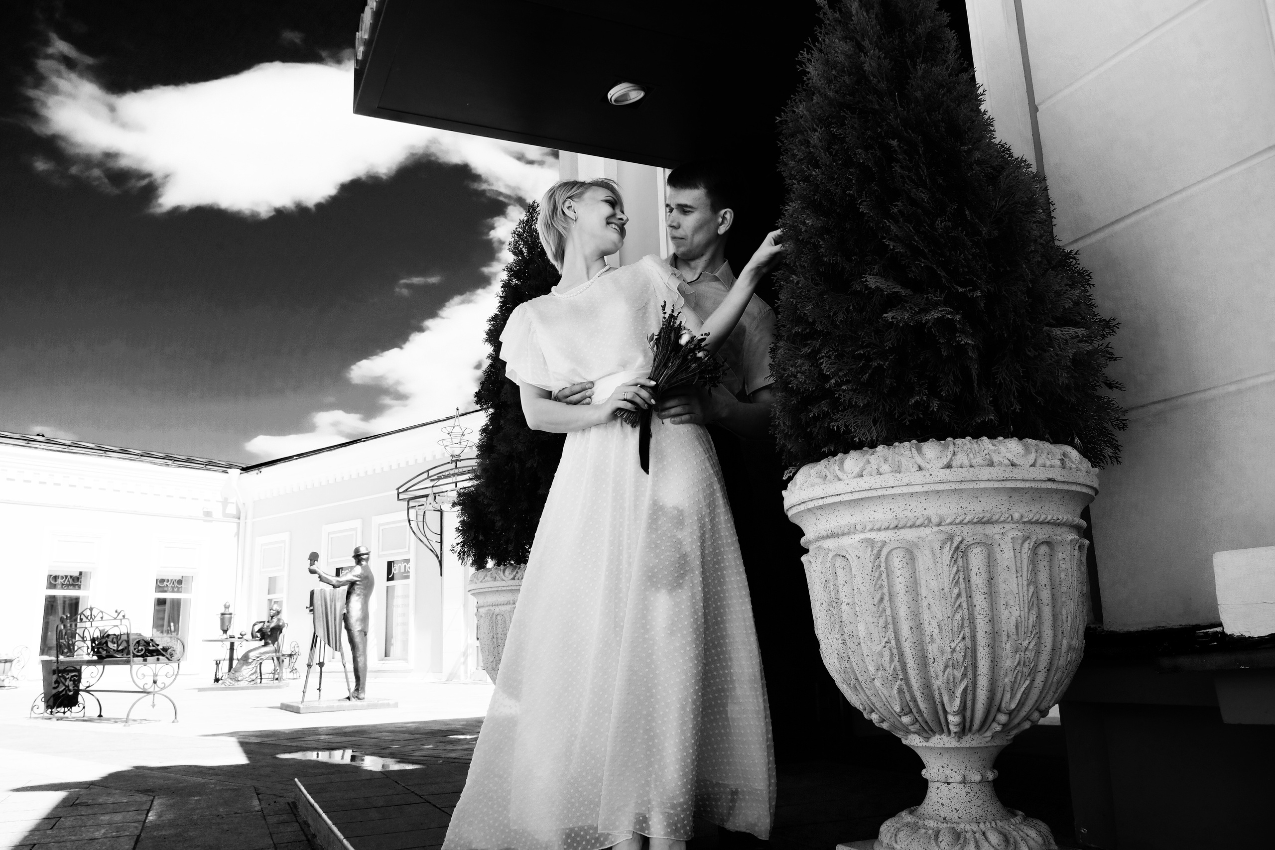 Свадебная Пятница 13)))) Серия чб снимков Любови и Алексея. Свадебный, семейный, детский, контент фотограф в Омске Максим Ильин