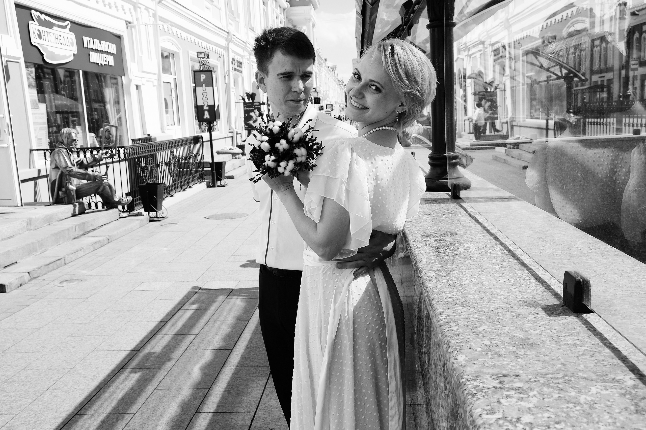 Свадебная Пятница 13)))) Серия чб снимков Любови и Алексея. Свадебный, семейный, детский, контент фотограф в Омске Максим Ильин