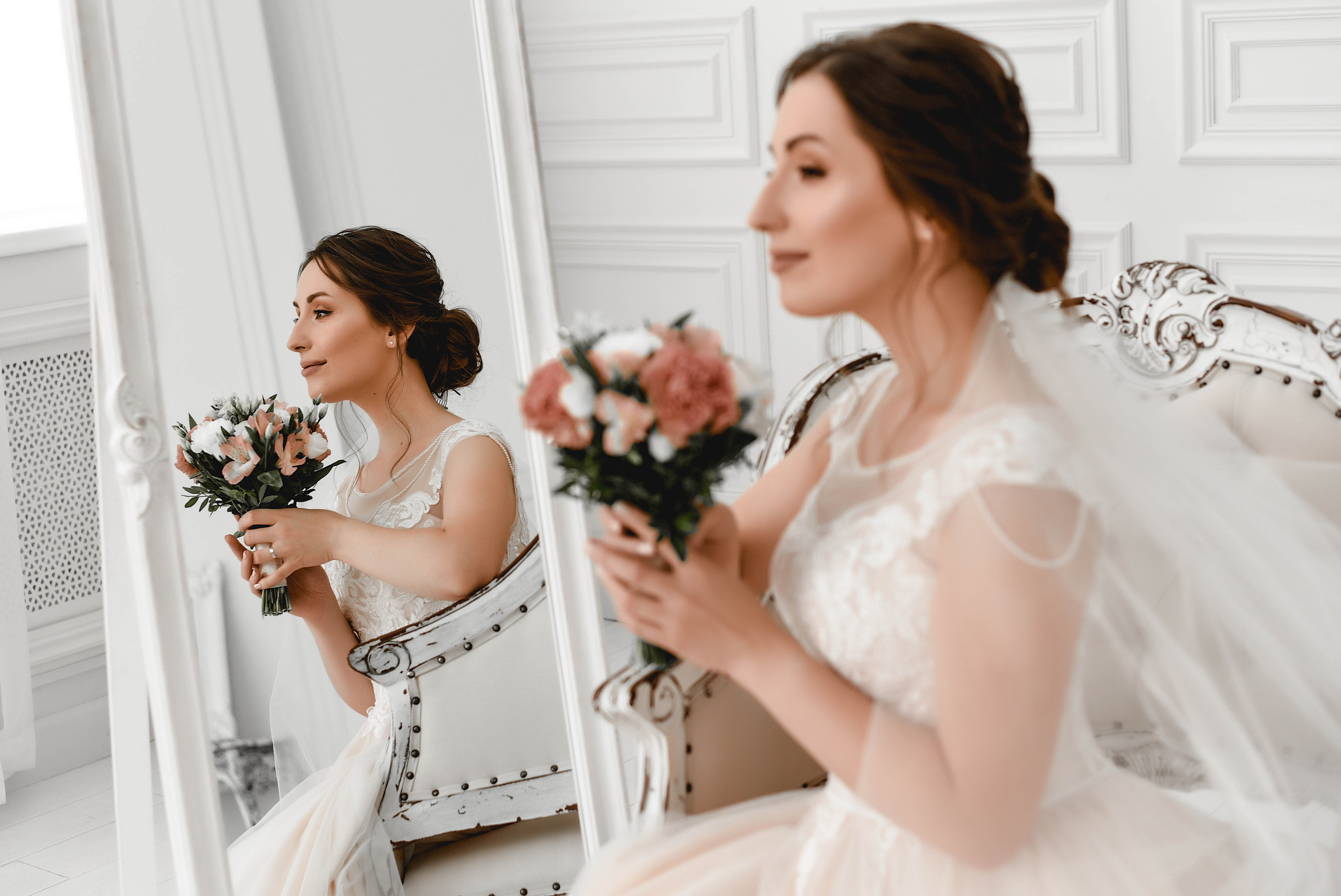 Красивая и нежная студийная серия Коли и Оли. Свадебный, семейный, детский, контент фотограф в Омске Максим Ильин