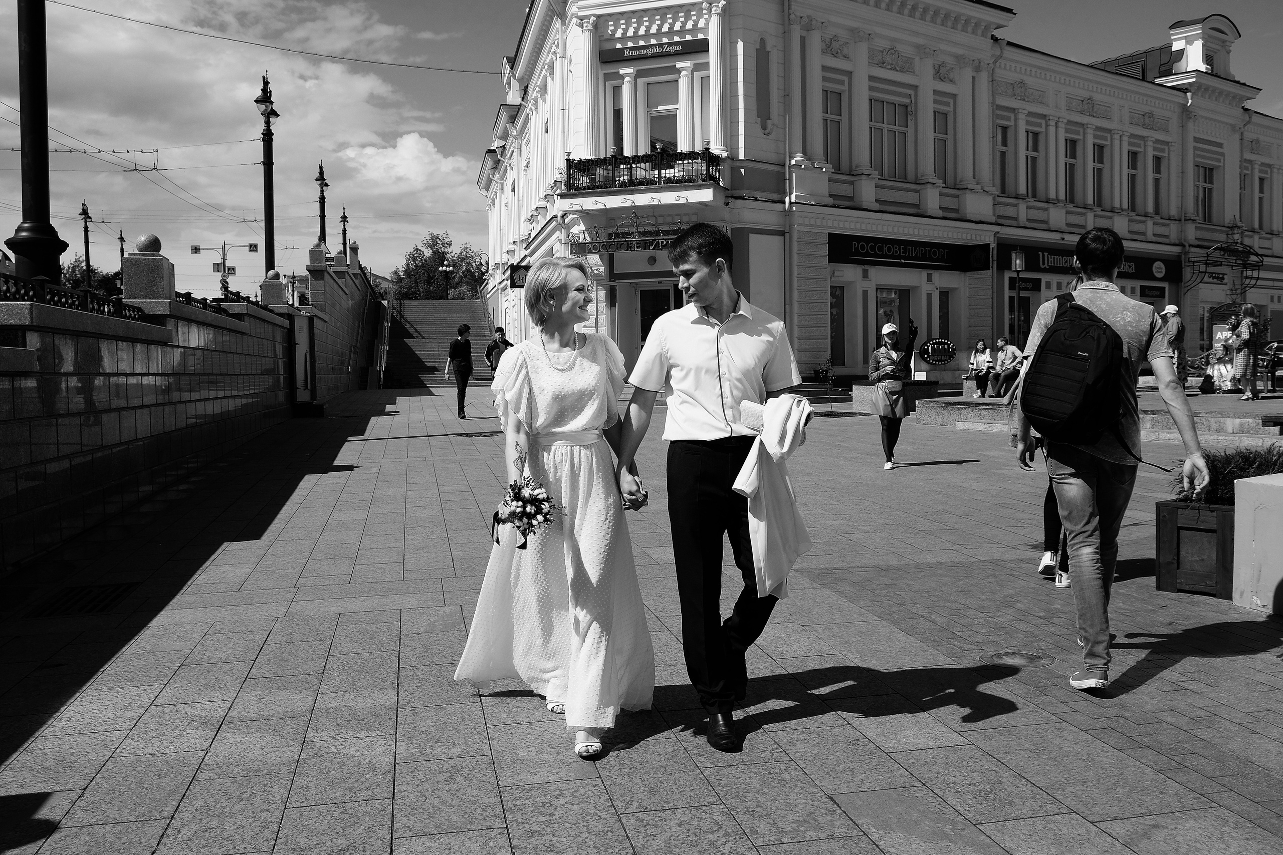 Свадебная Пятница 13)))) Серия чб снимков Любови и Алексея. Свадебный, семейный, детский, контент фотограф в Омске Максим Ильин