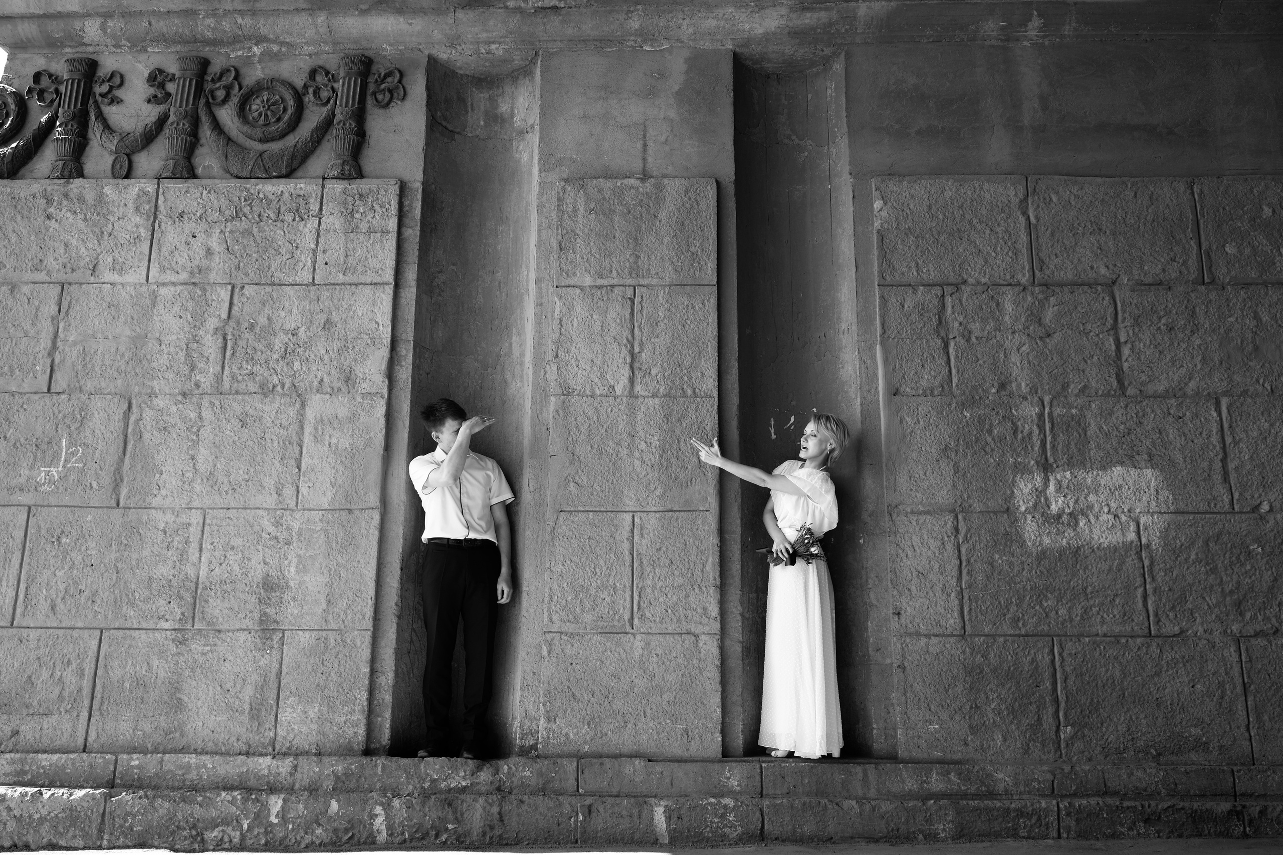 Свадебная Пятница 13)))) Серия чб снимков Любови и Алексея. Свадебный, семейный, детский, контент фотограф в Омске Максим Ильин