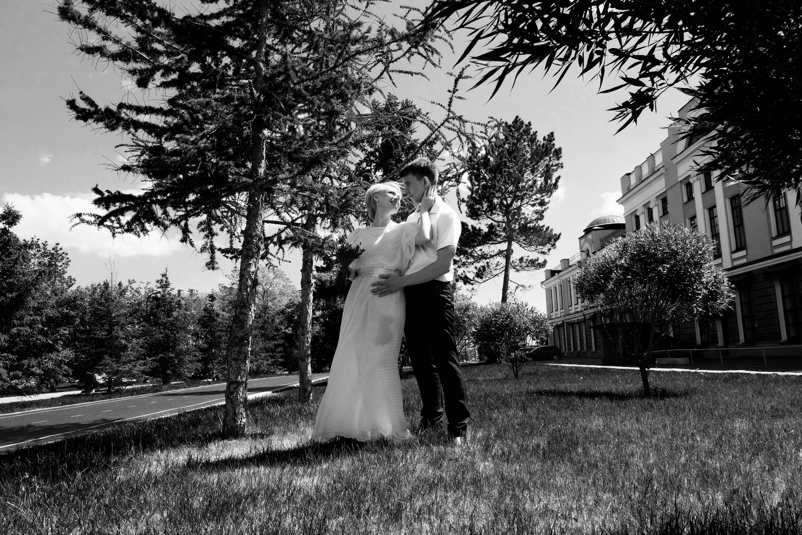 Свадебная Пятница 13)))) Серия чб снимков Любови и Алексея. Свадебный, семейный, детский, контент фотограф в Омске Максим Ильин