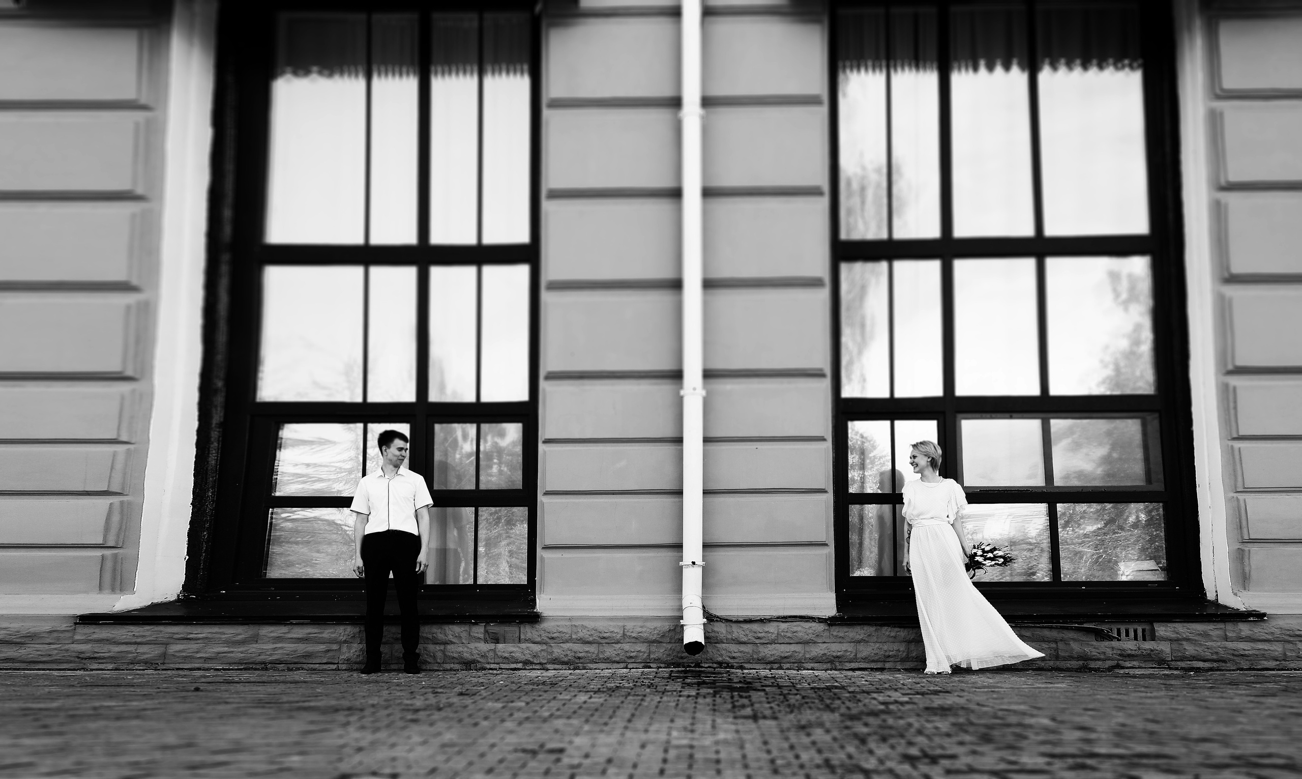 Свадебная Пятница 13)))) Серия чб снимков Любови и Алексея. Свадебный, семейный, детский, контент фотограф в Омске Максим Ильин