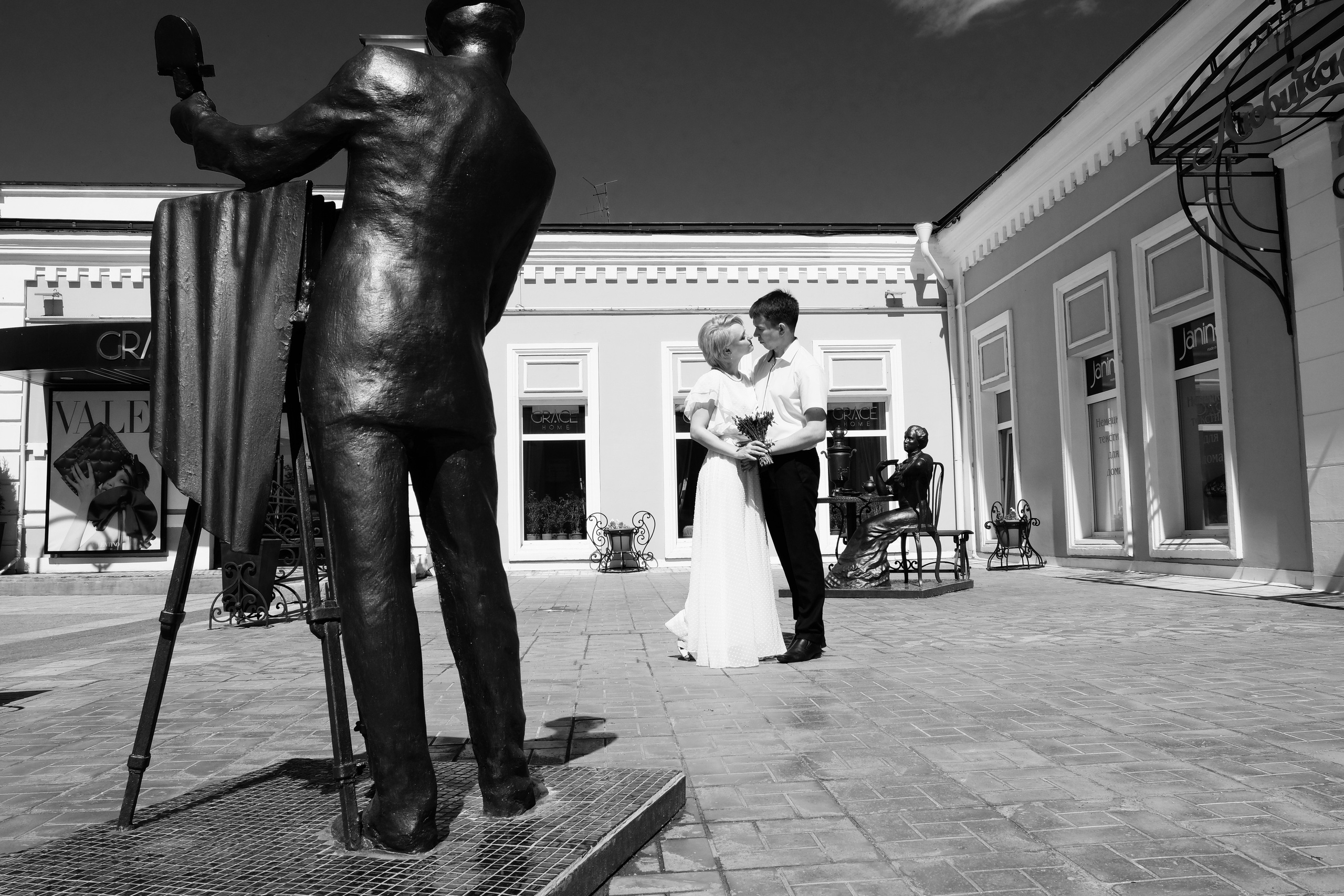 Свадебная Пятница 13)))) Серия чб снимков Любови и Алексея. Свадебный, семейный, детский, контент фотограф в Омске Максим Ильин