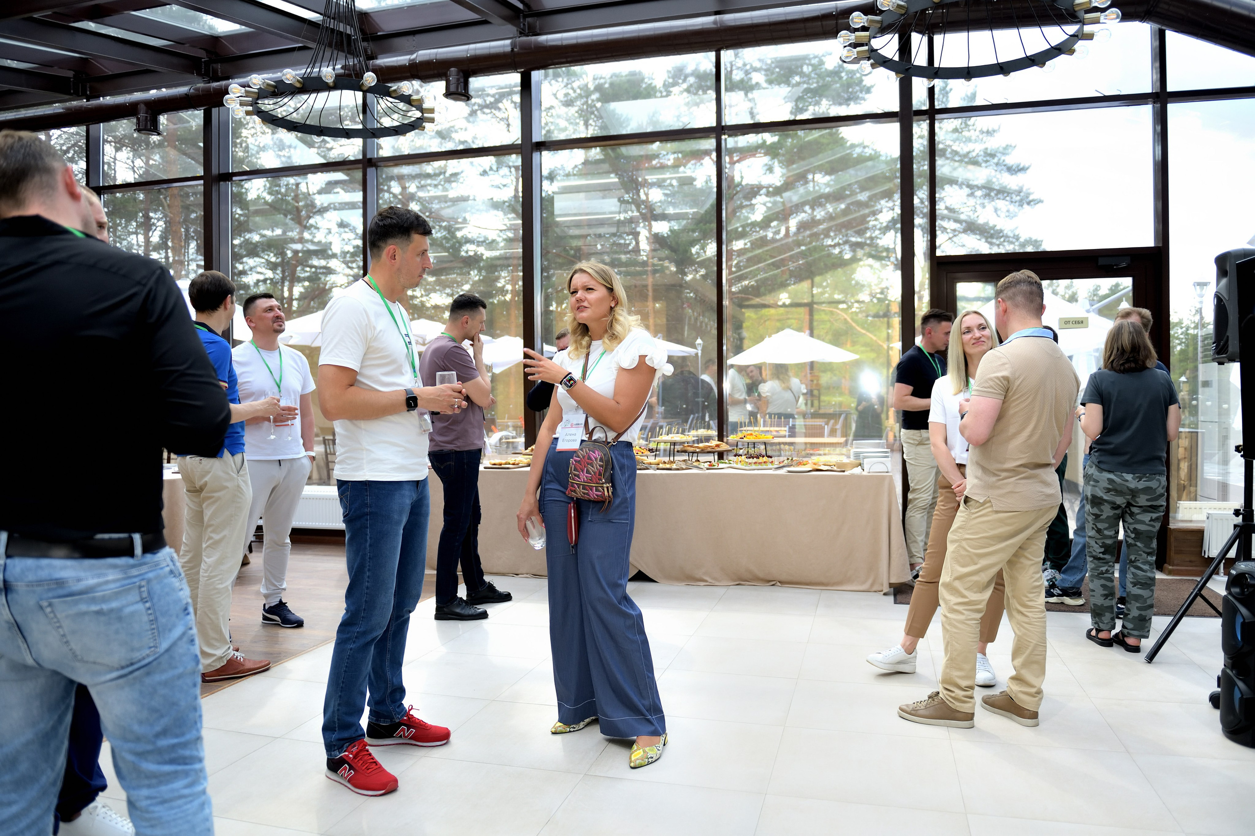 "Встреча корпоративных клиентов на берегу Финского залива".