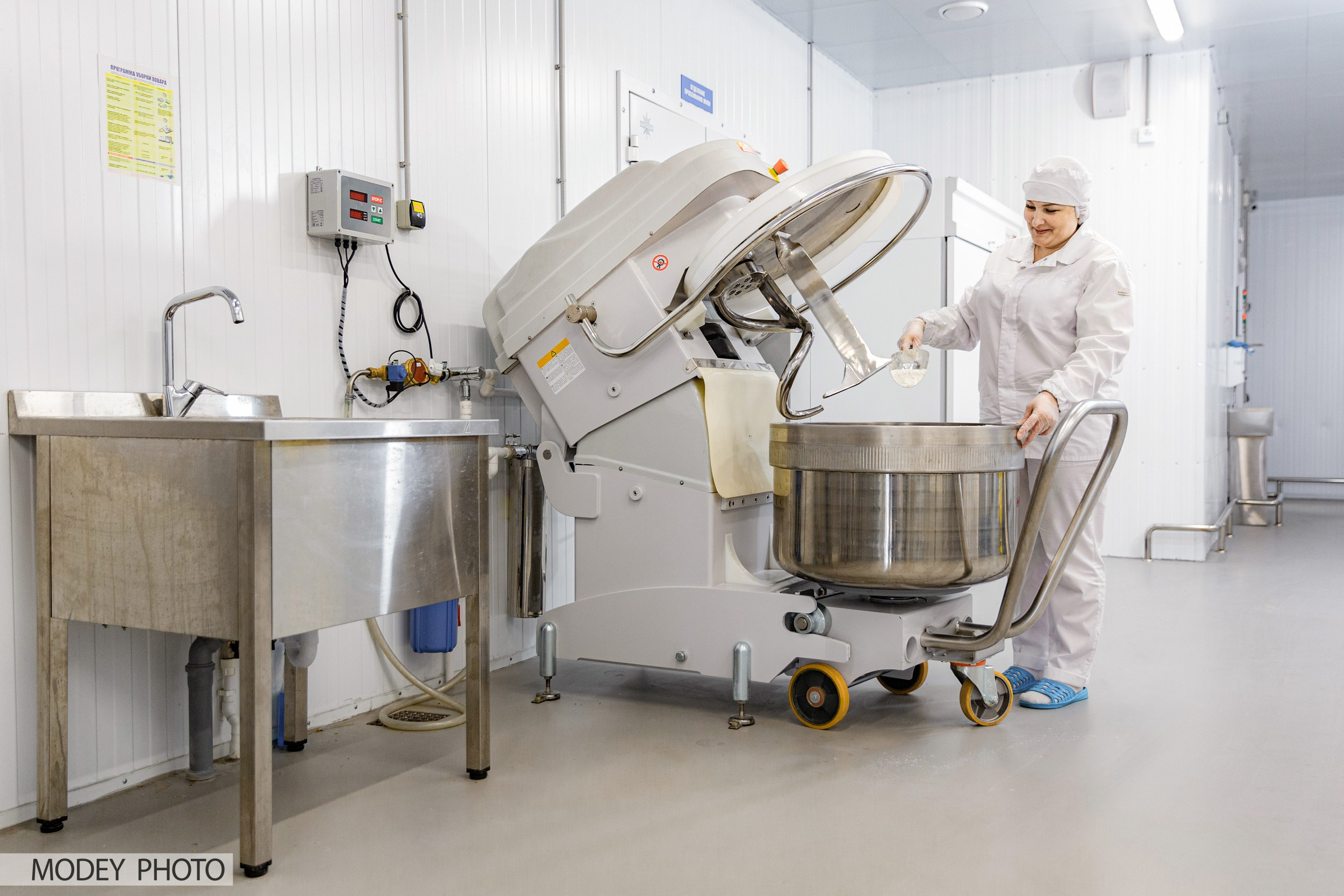 Производственный процесс пищевого цеха