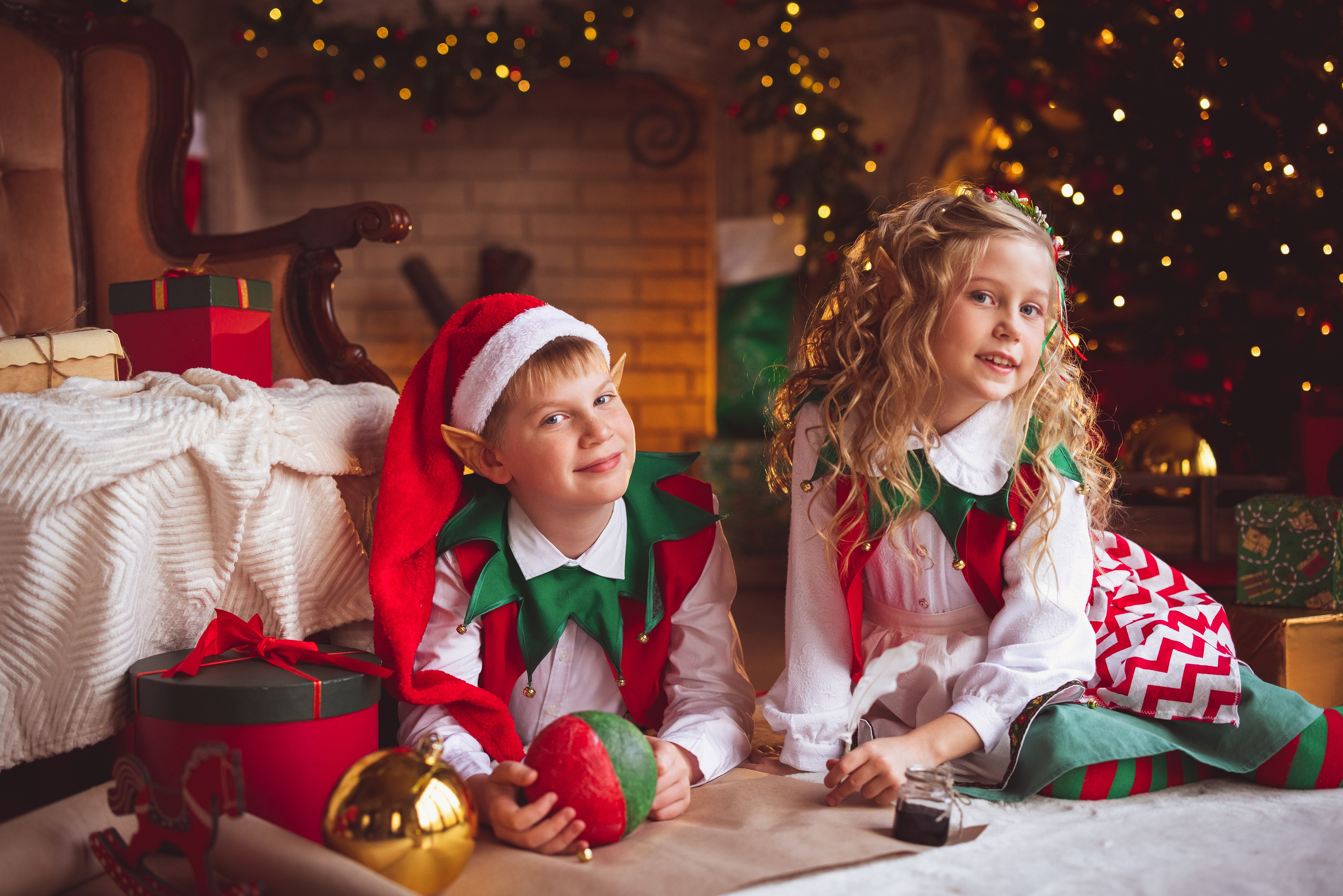 Новогодние ЭЛЬФЫ. Семейный и детский фотограф в Краснодаре Анна Трашкова