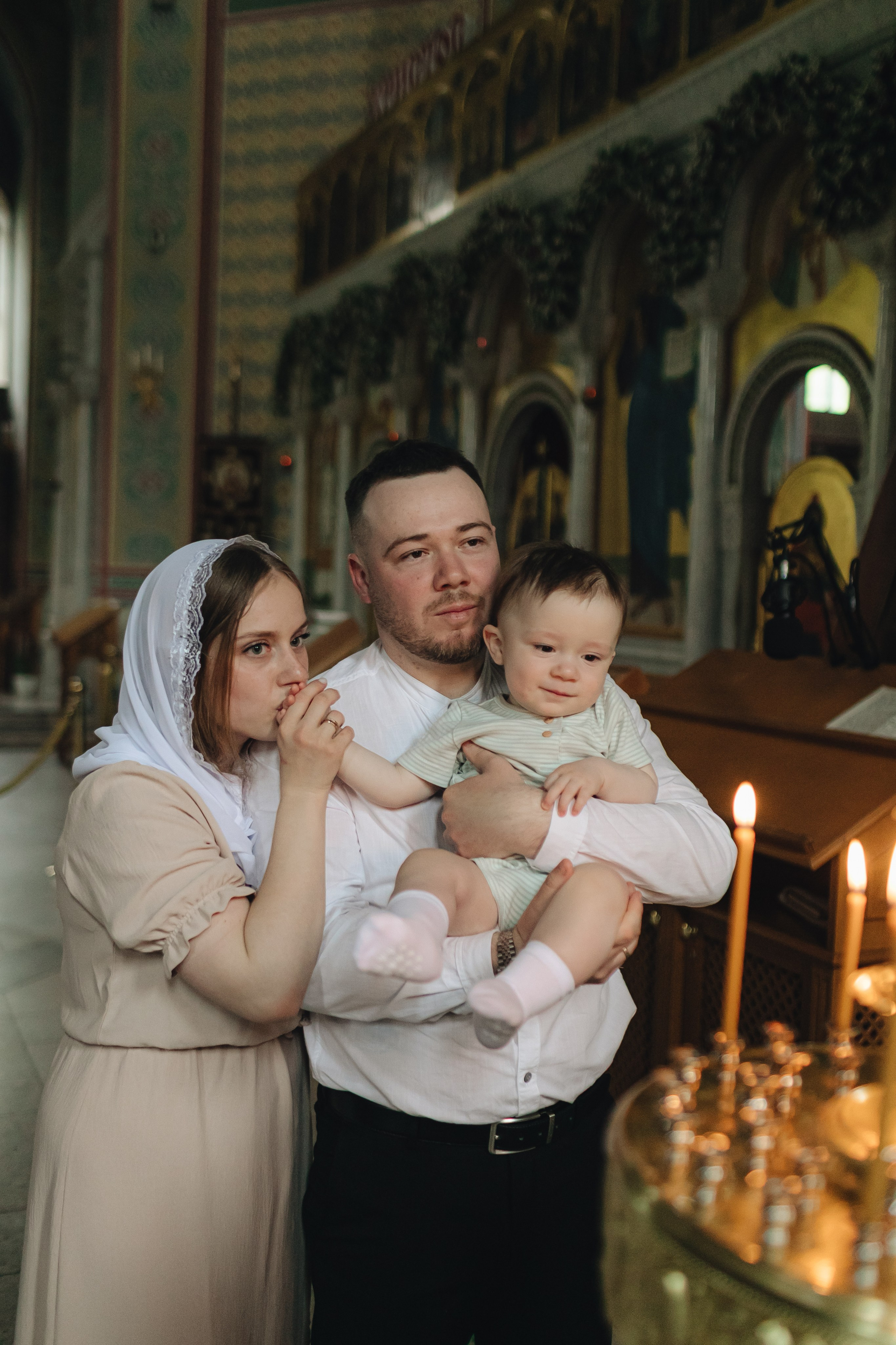 Крещение Макара Храм Сергия Радонежского в Солнцево. Свадебный и Семейный фотограф в Москве Александра Вайпер