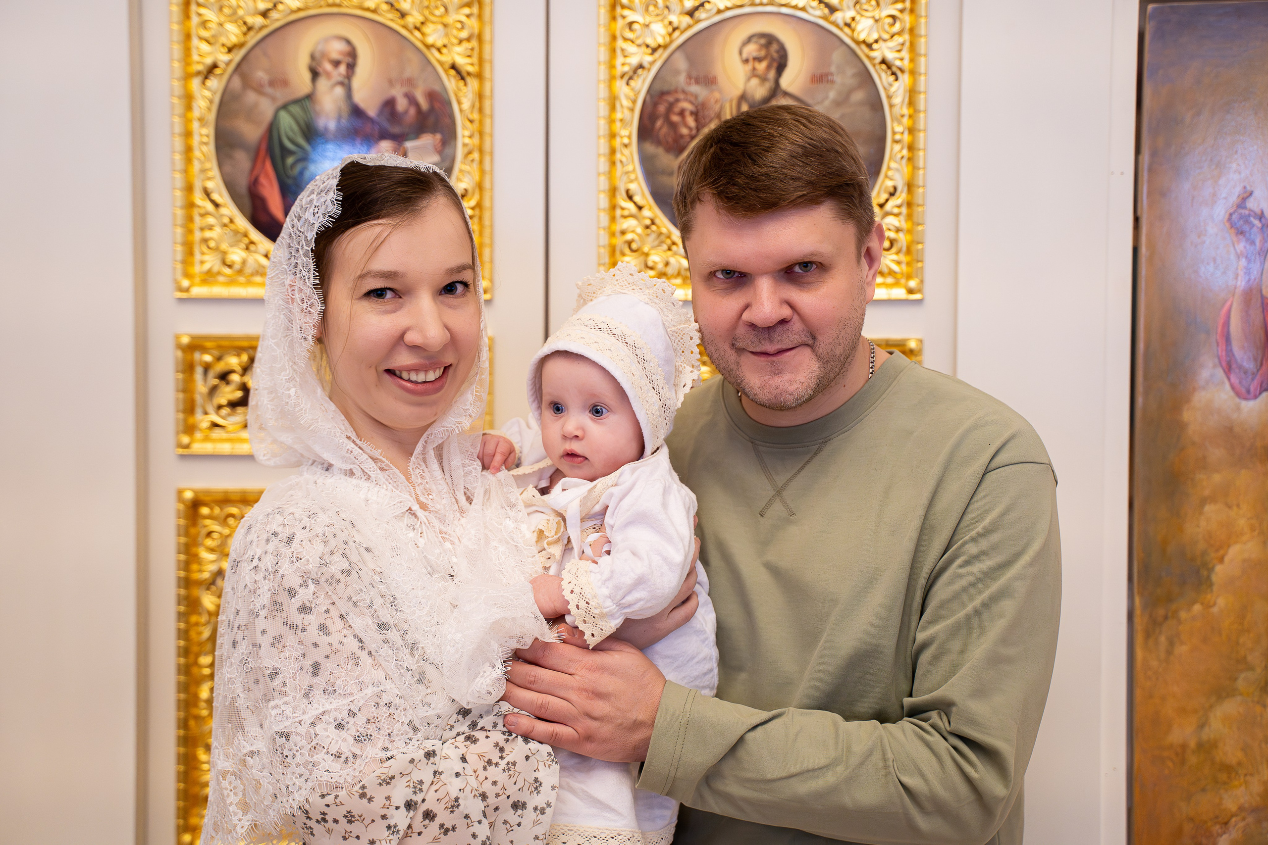 Двойное крещение. Фотограф на роды Москва Ольга Летучева