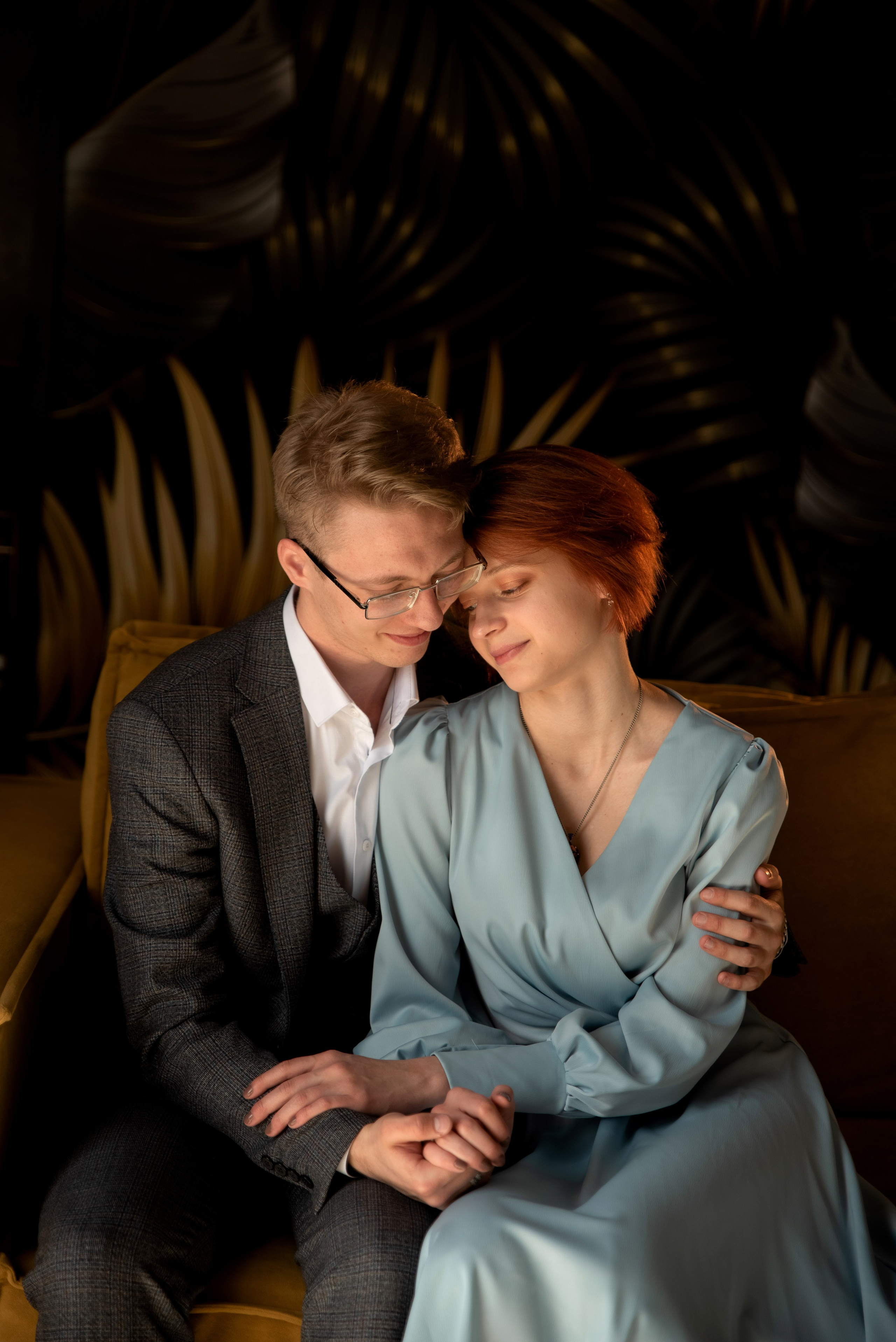 Дмитрий и Марина. LOVESTORY в студии. Семейный и детский фотограф в Туле Светлана Воронкова