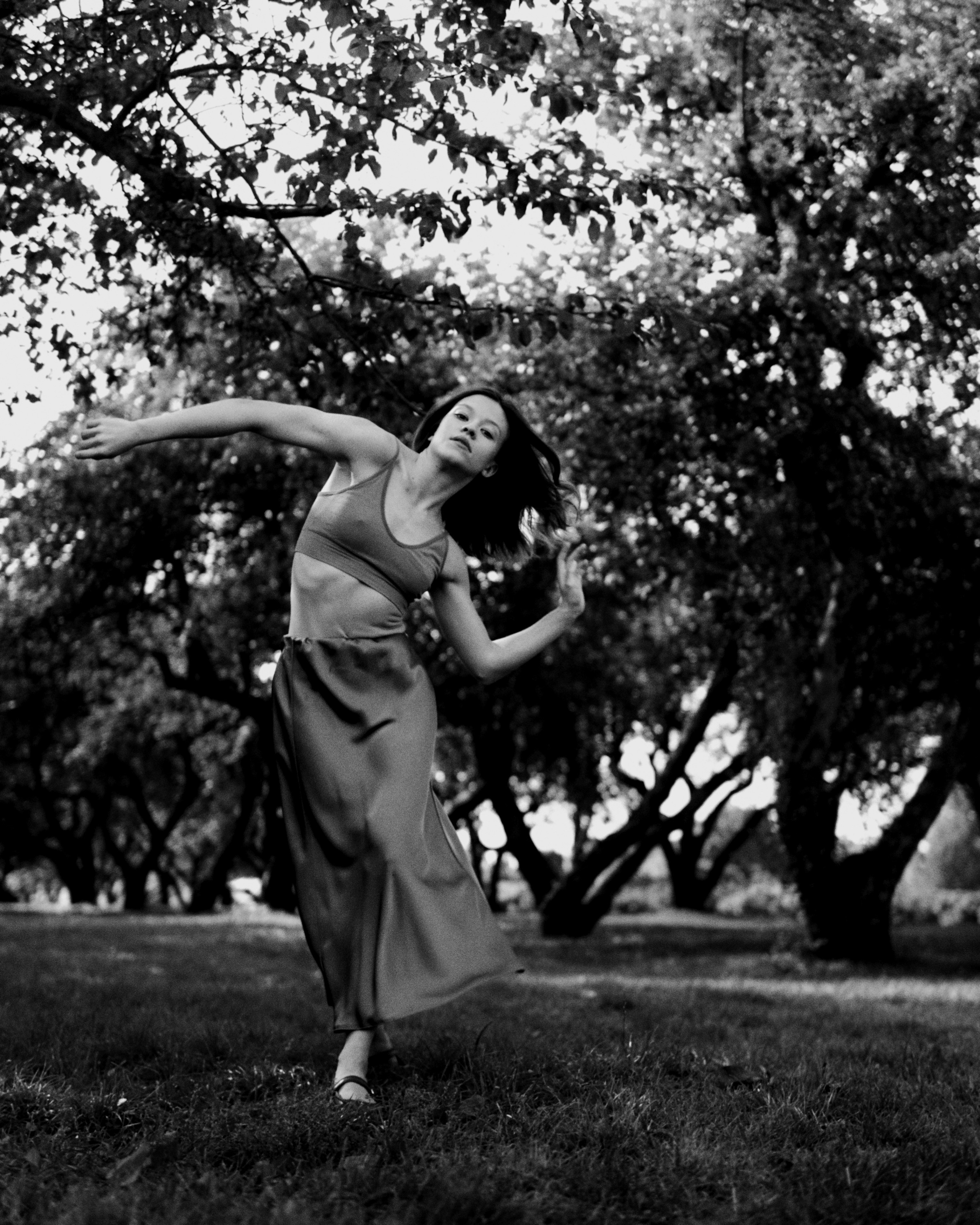 Dancing in the shade of trees