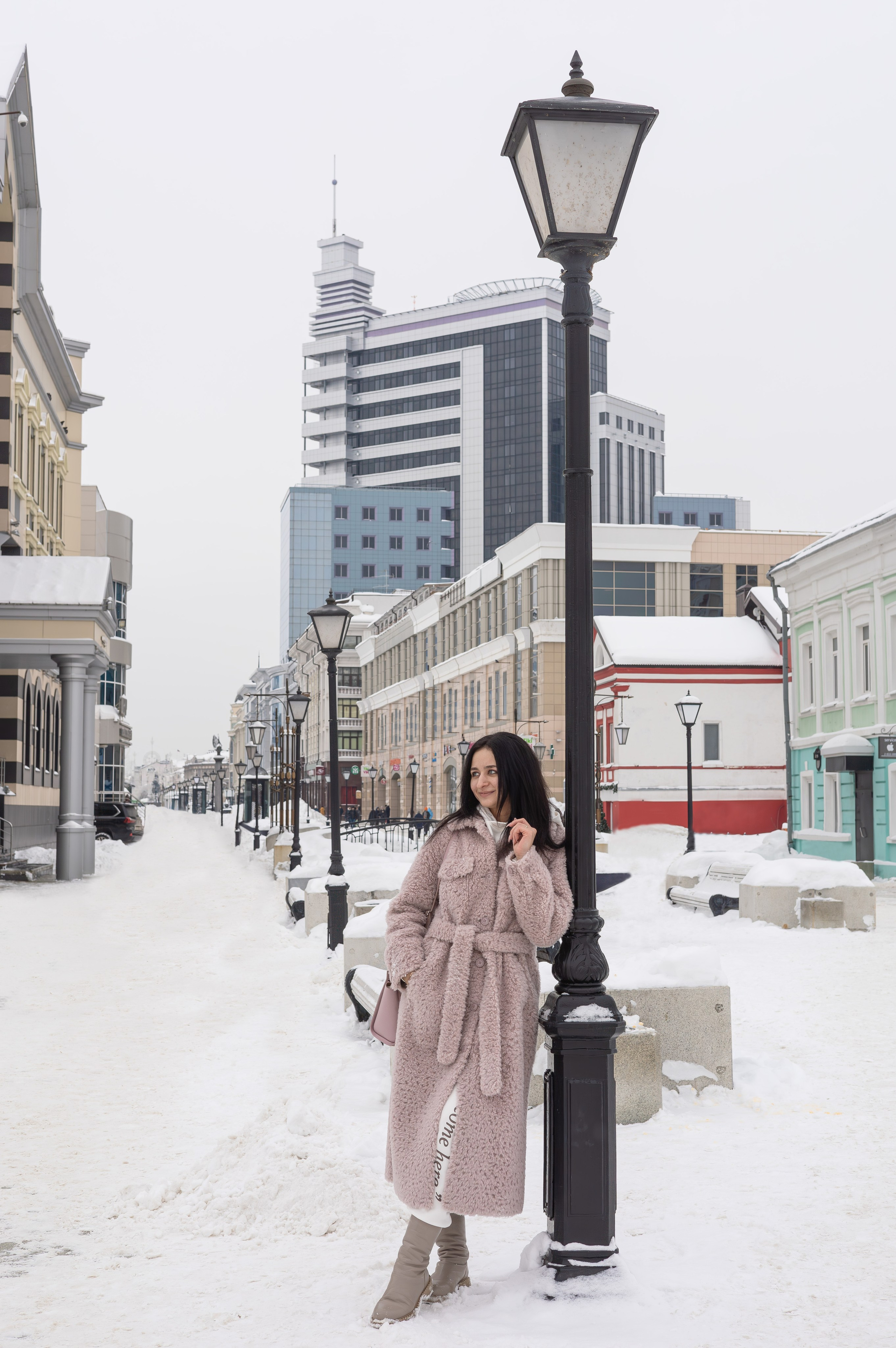 Лиля. Зимняя прогулка в Центре Казани. Портретный фотограф Панферова Регина г. Санкт-Петербург, г. Казань