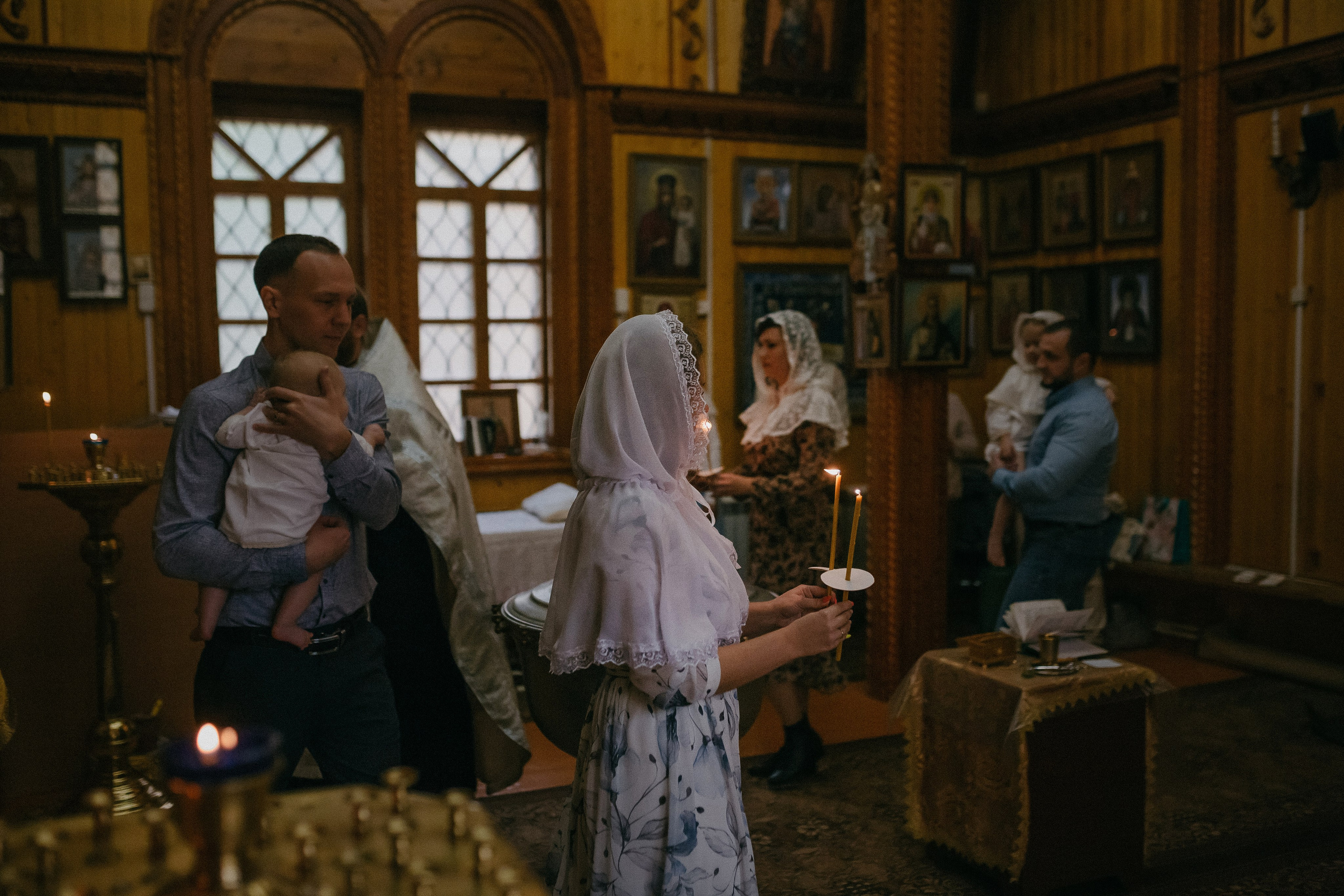 Крещение Таисии и Льва. Храм в честь Святителя Николая. п.Белый Яр. Семейный фотограф в Сургуте