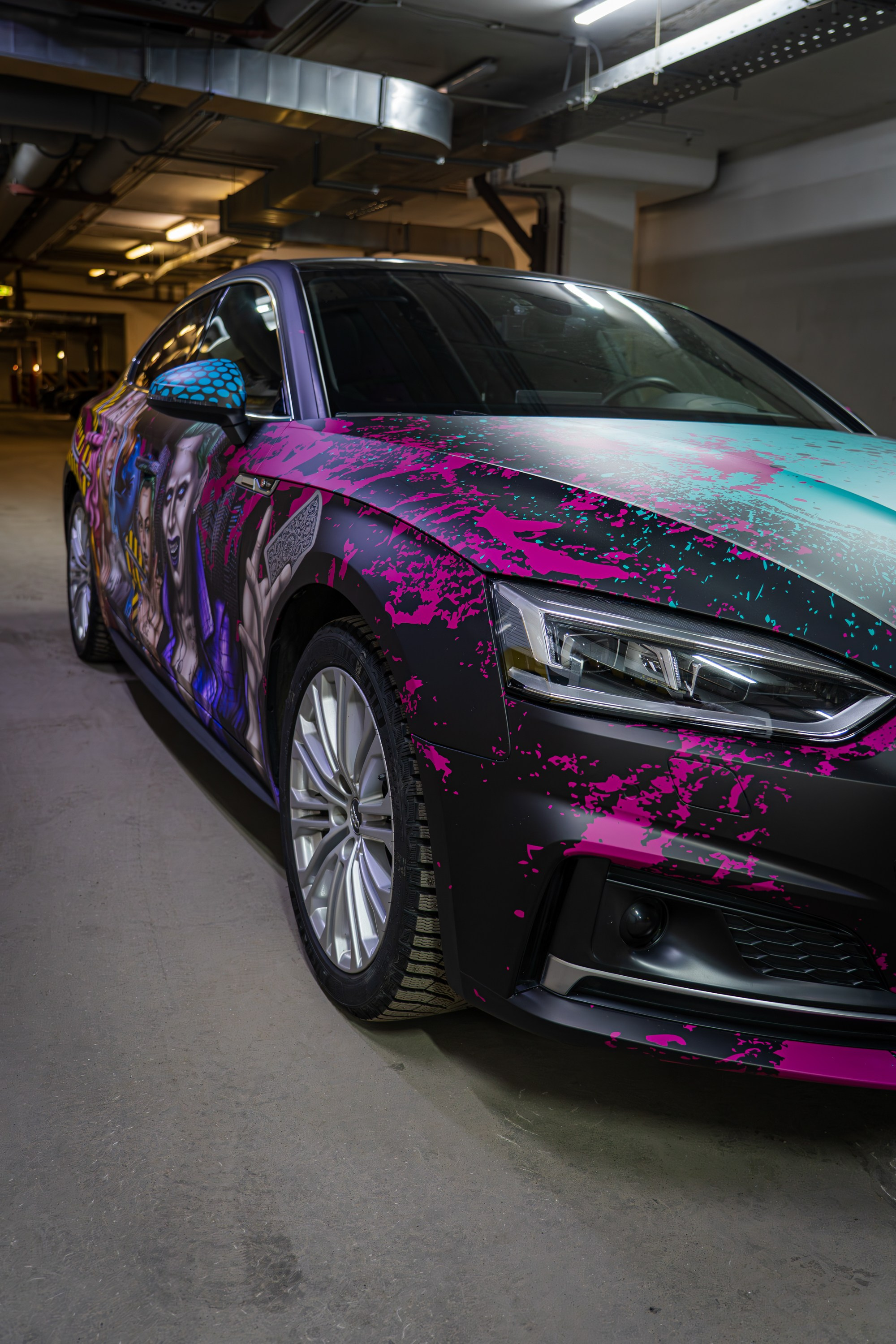 Винилография на Audi A5. Студия дизайна и оклейки авто Barmaley Design