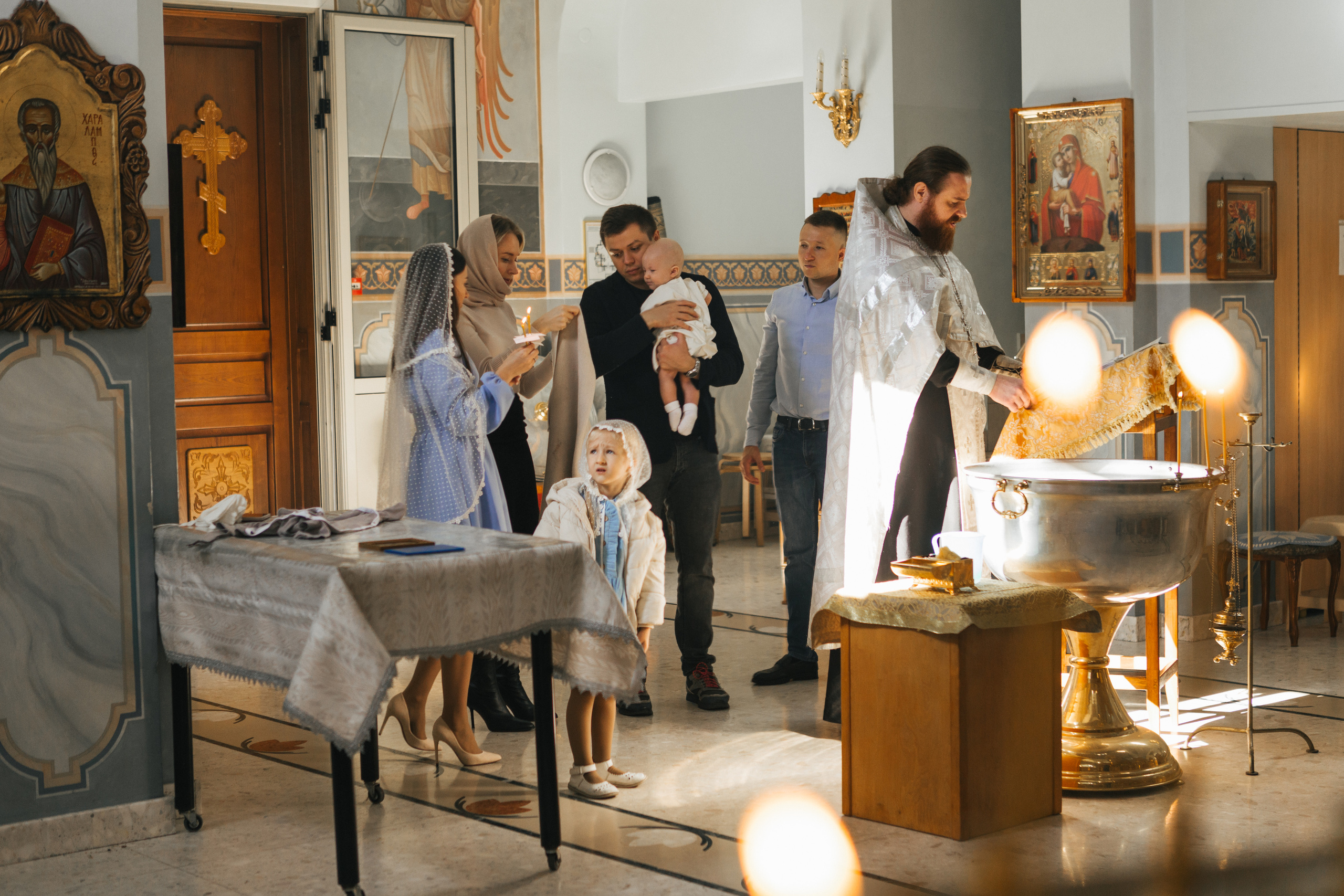 Крещение Тимура. Семейный фотограф в Краснодаре Виктория Кокоулина