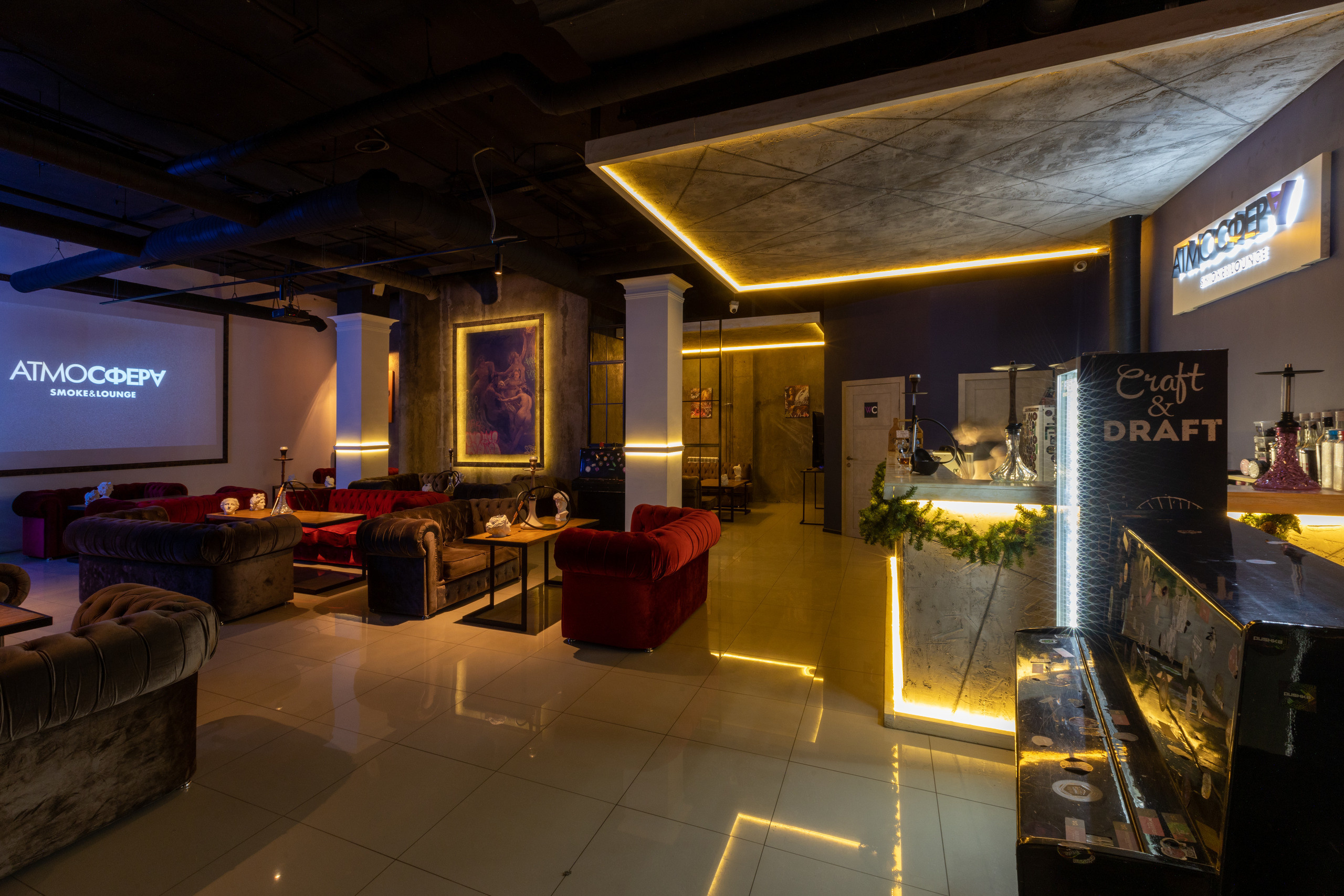 Интерьерная фотосъемка для АТМОСФЕРV LAUNGE. Фотограф в Туле Крупский АнДРей. Фотостудия «КАДР71» в Туле