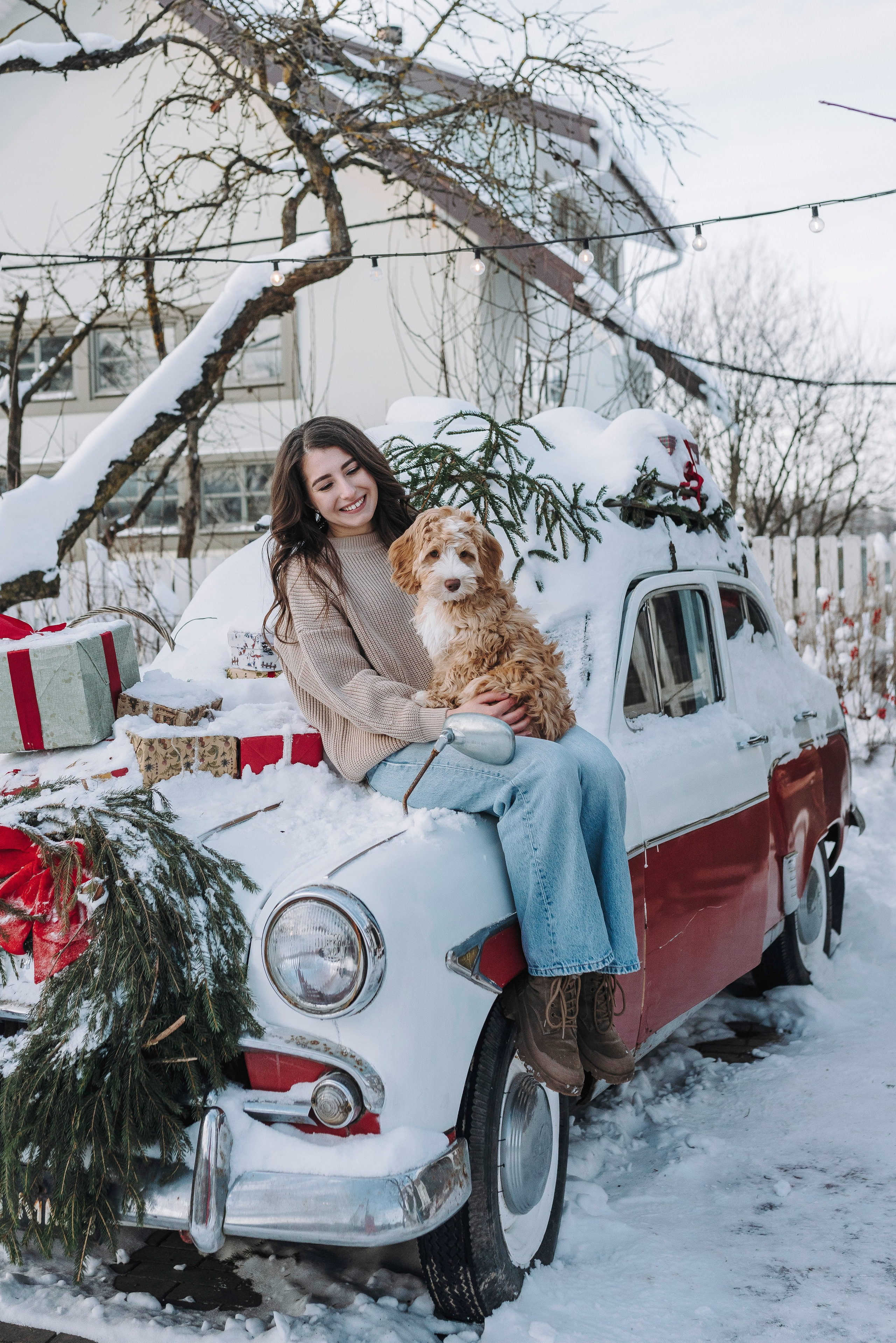 Мёрфи, Таня и Антон. Фотограф анималист в Спб недорого Олеся Майорова