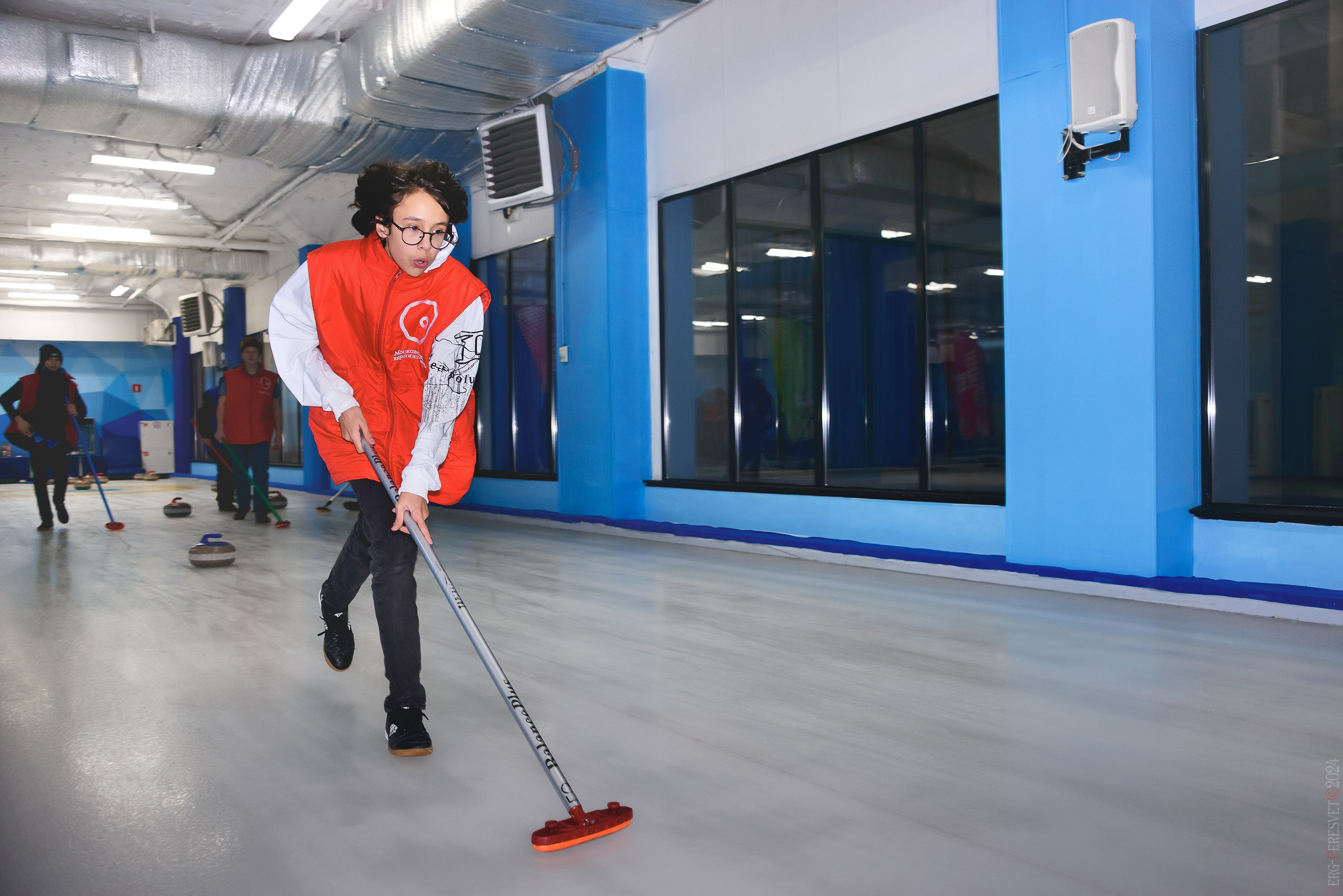 Кёрлинг, детский день рождения, Московский кёрлинг клуб. Ваш фотограф на праздник в Москве, Раменском, Жуковском, Люберцах