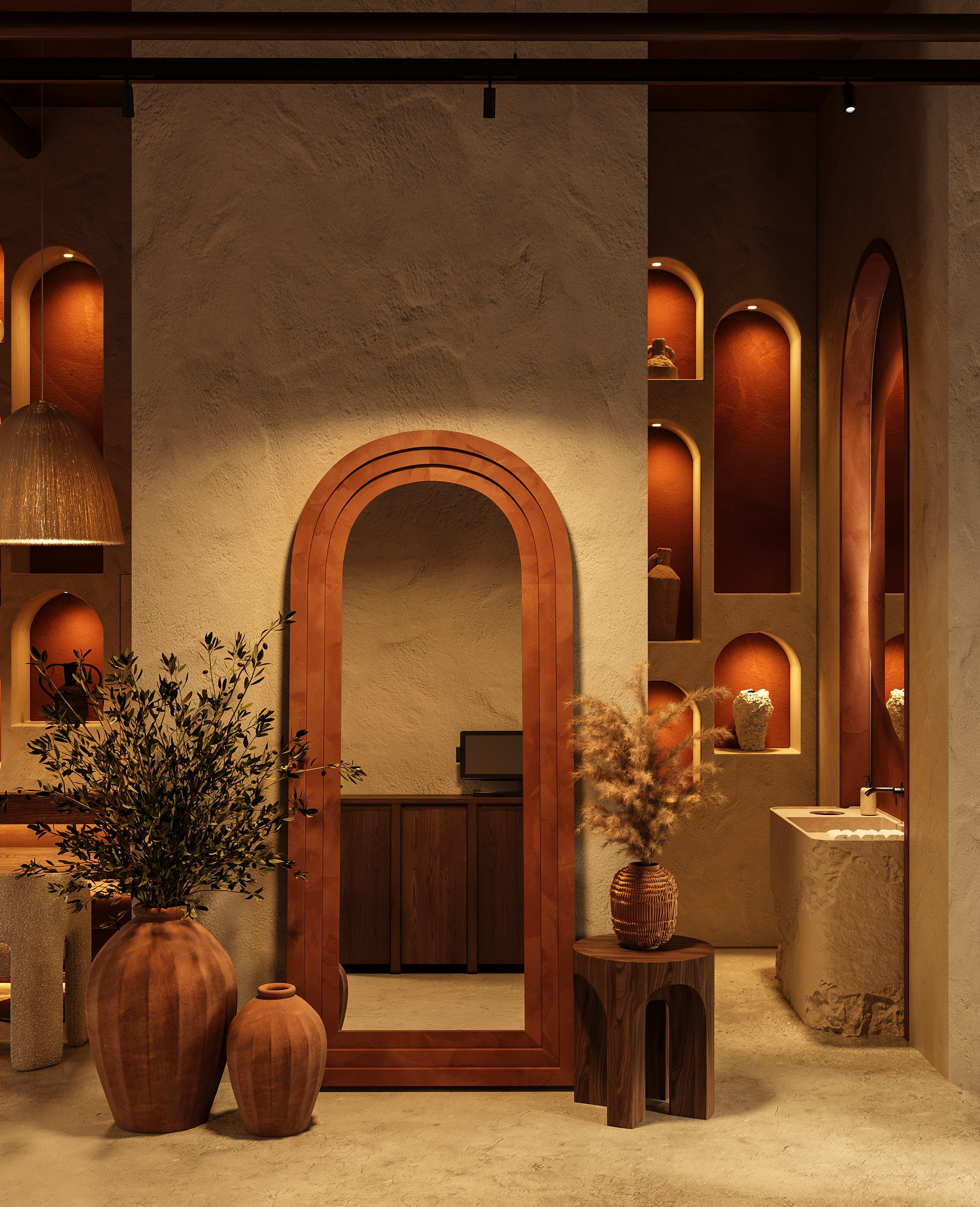 Кальянная Мята. Концепт и визуализация для One Two Home. 3D Визуализация