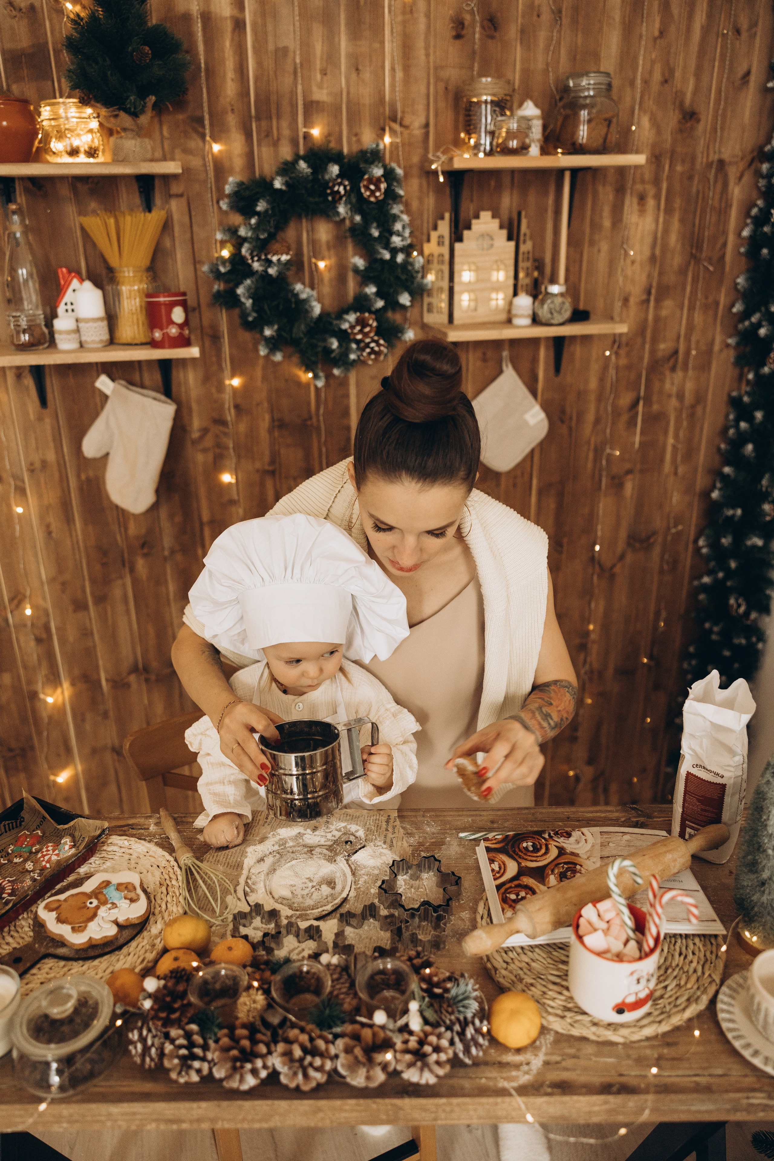 Ольга и Мирослава НГ. Семейный фотограф в Москве Виктория Ястребинская